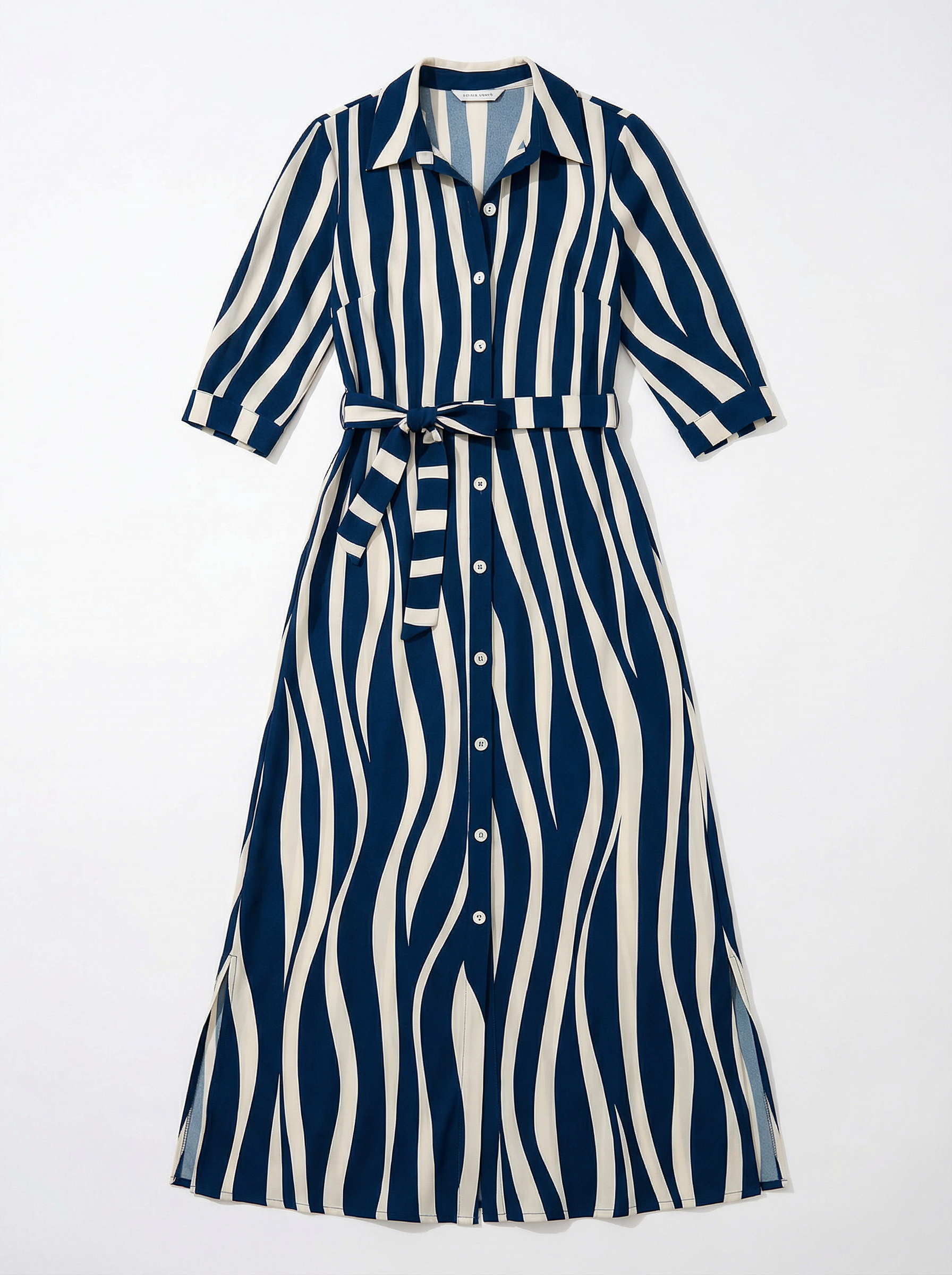 Dress Women Maxi Loose Fit 3/4 Sleeve Elegant