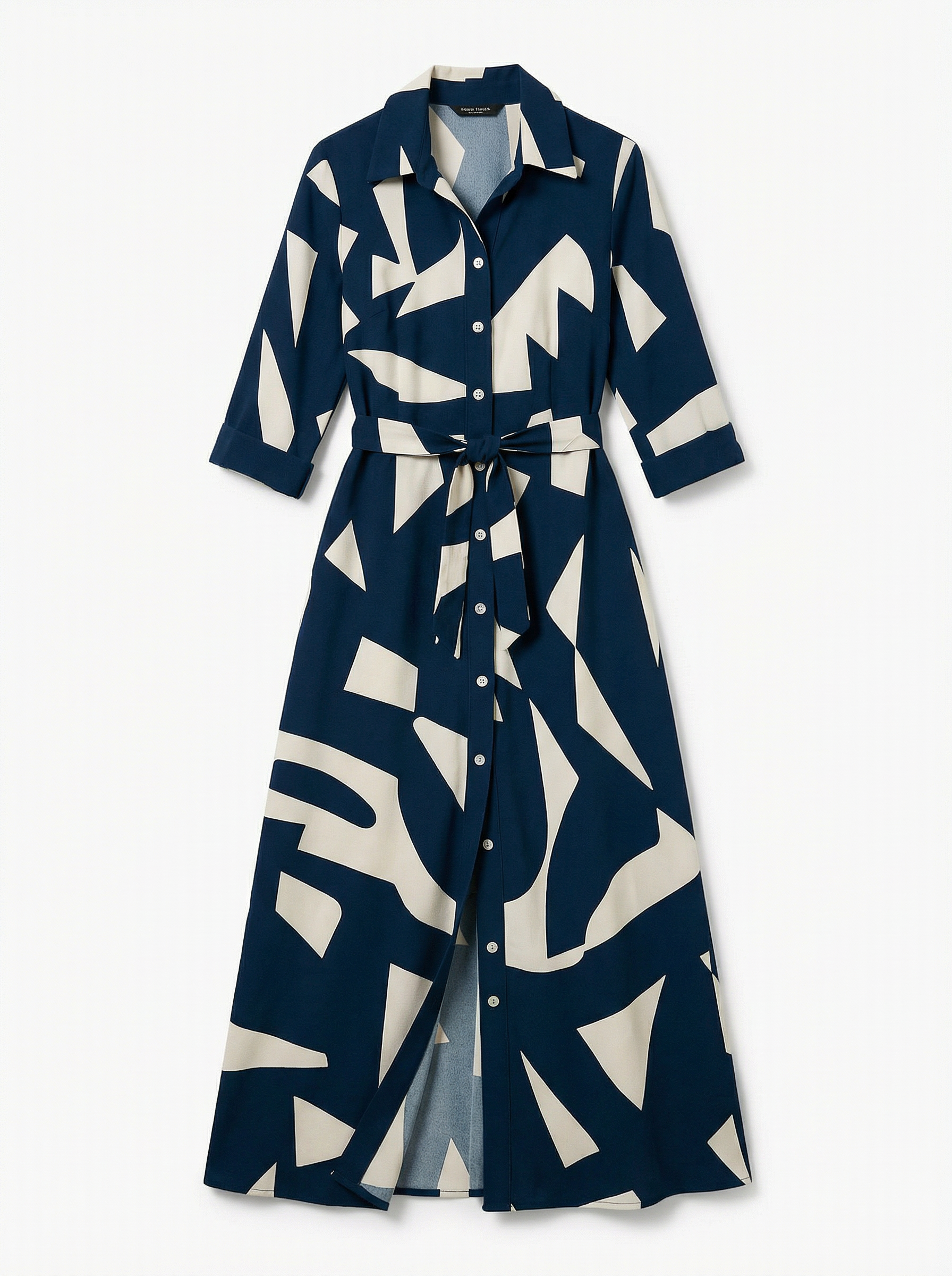 Dress Women Maxi Loose Fit 3/4 Sleeve Elegant