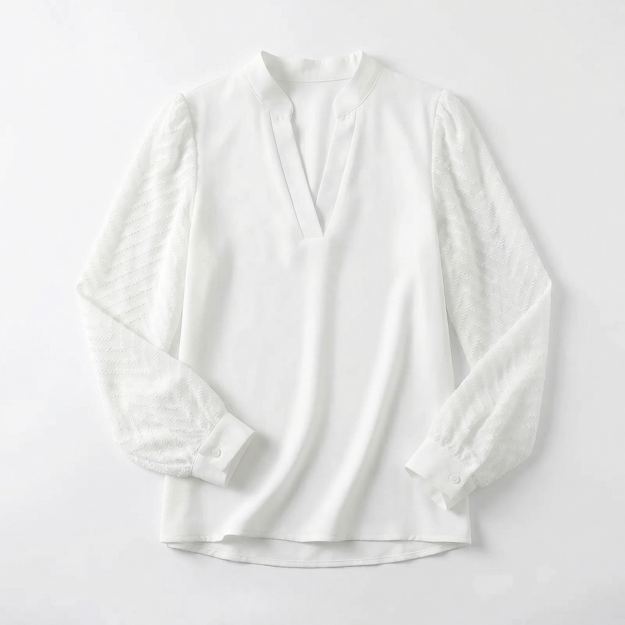 Top Women V‑Neck Smooth Draped Silhouette