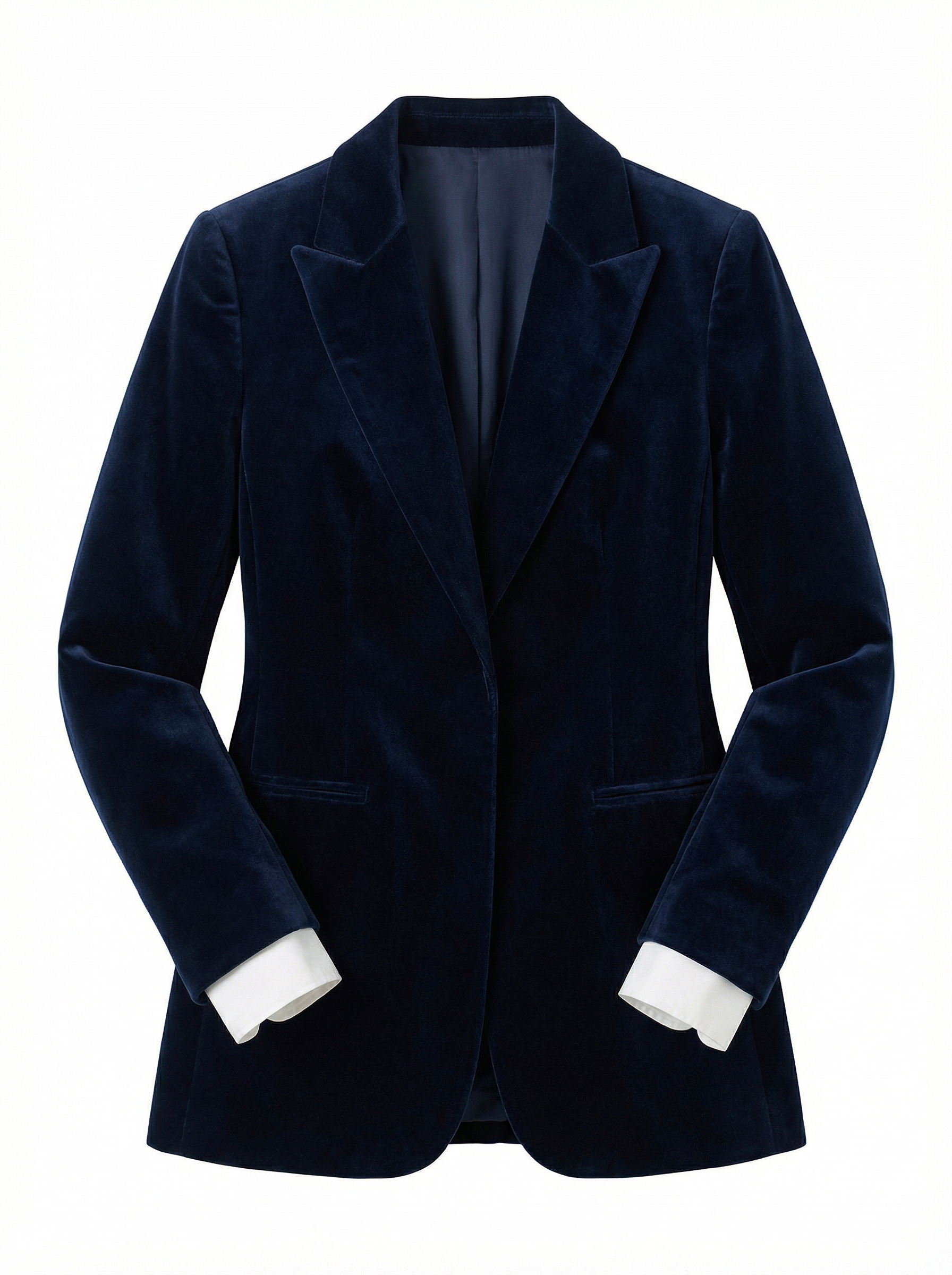 Blazer Women Tailored Fit Classic Lapel Gold Button Details