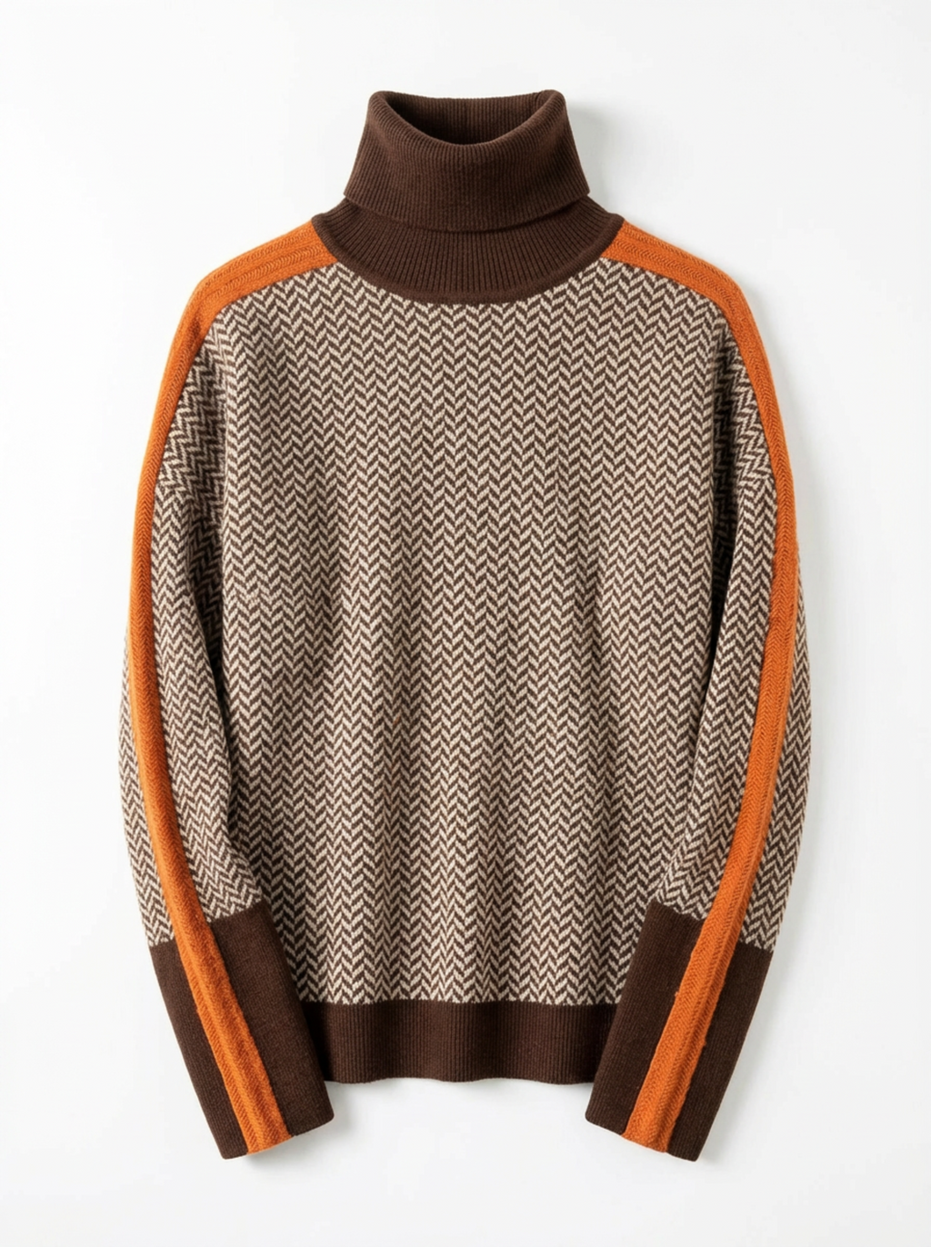 Turtleneck Sweater Women Ribbed Neck Regular Fit