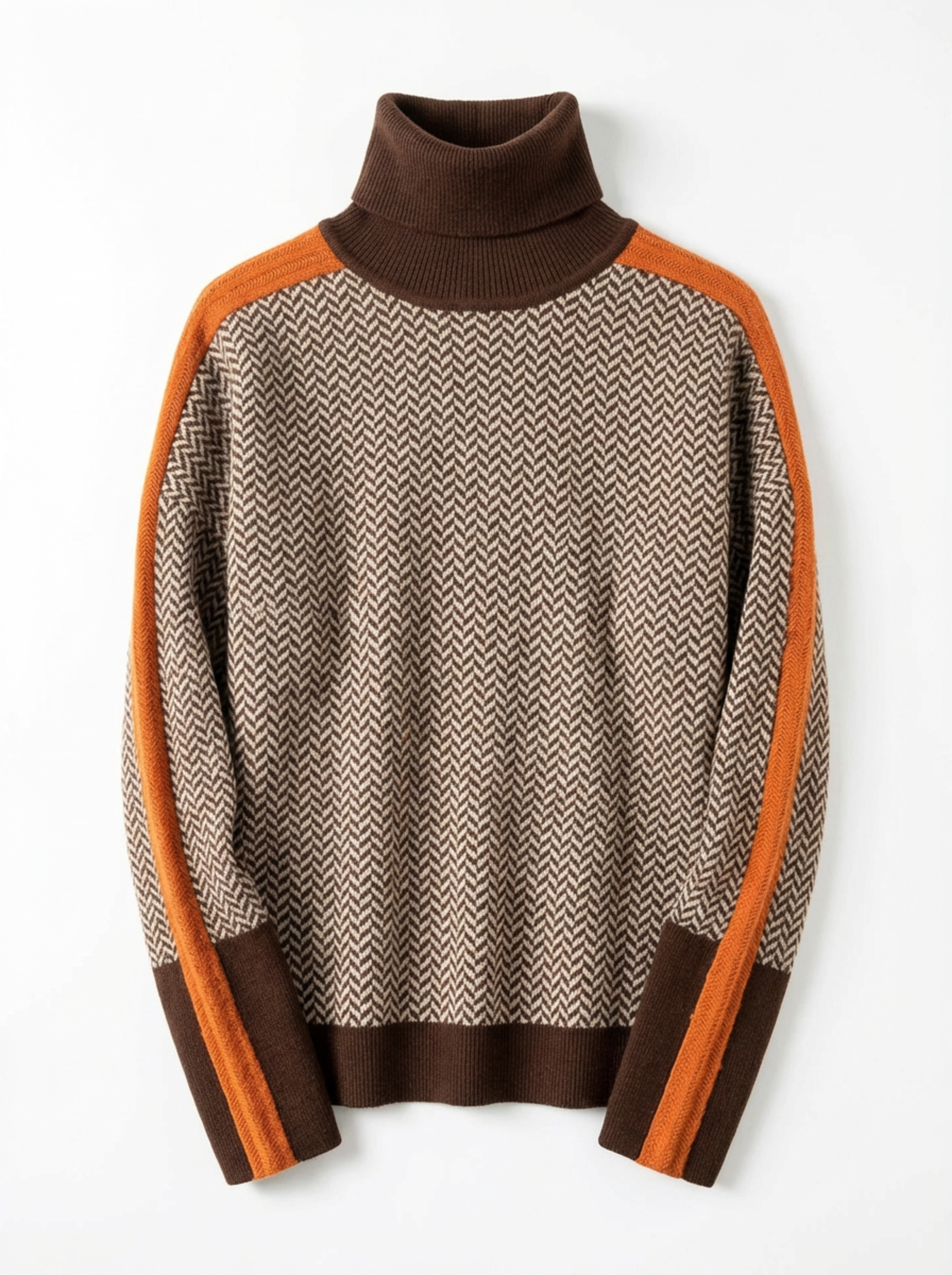 Turtleneck Sweater Women Ribbed Neck Regular Fit
