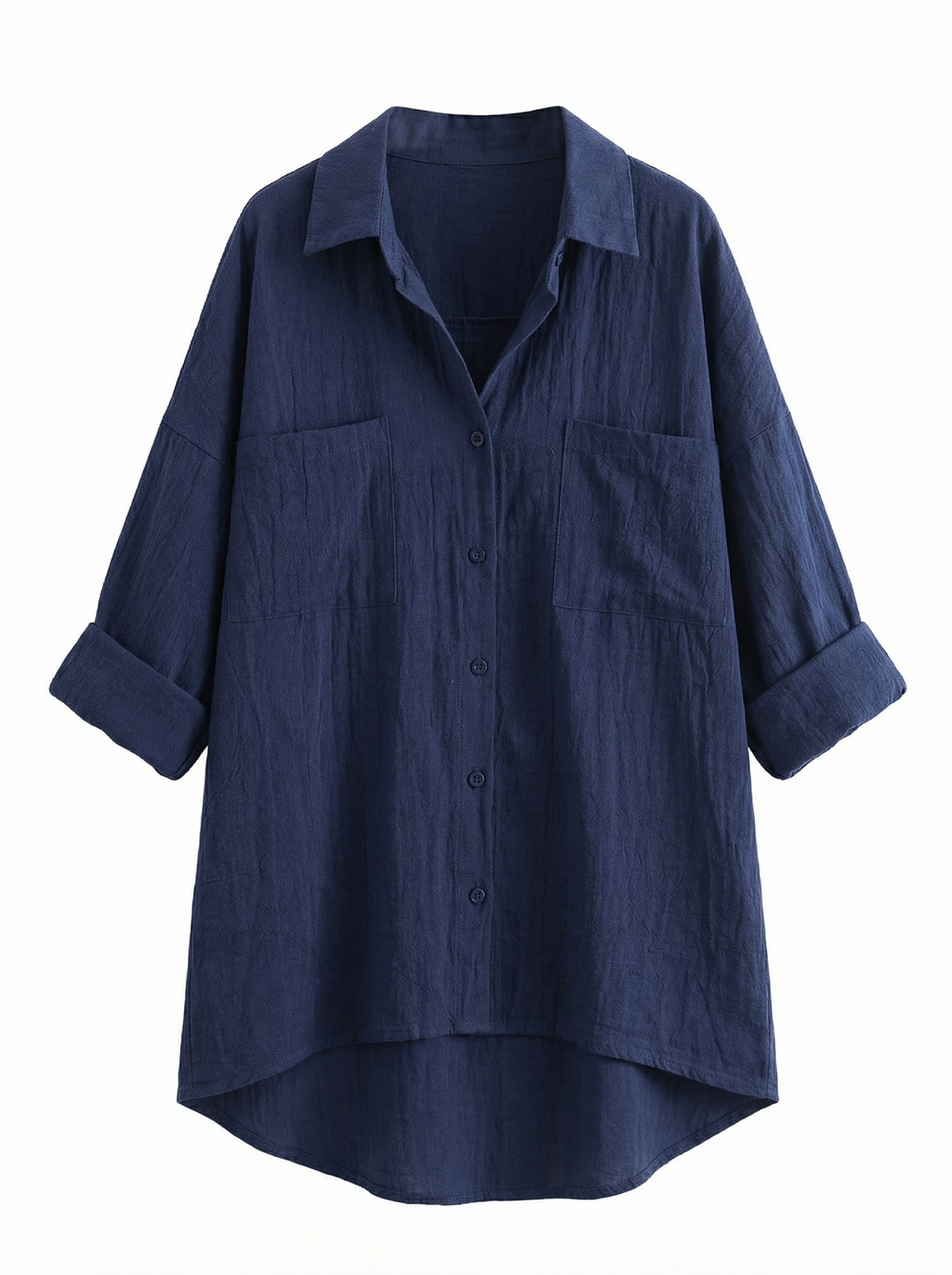 Blouse Women Front Button Closure Casual Fit