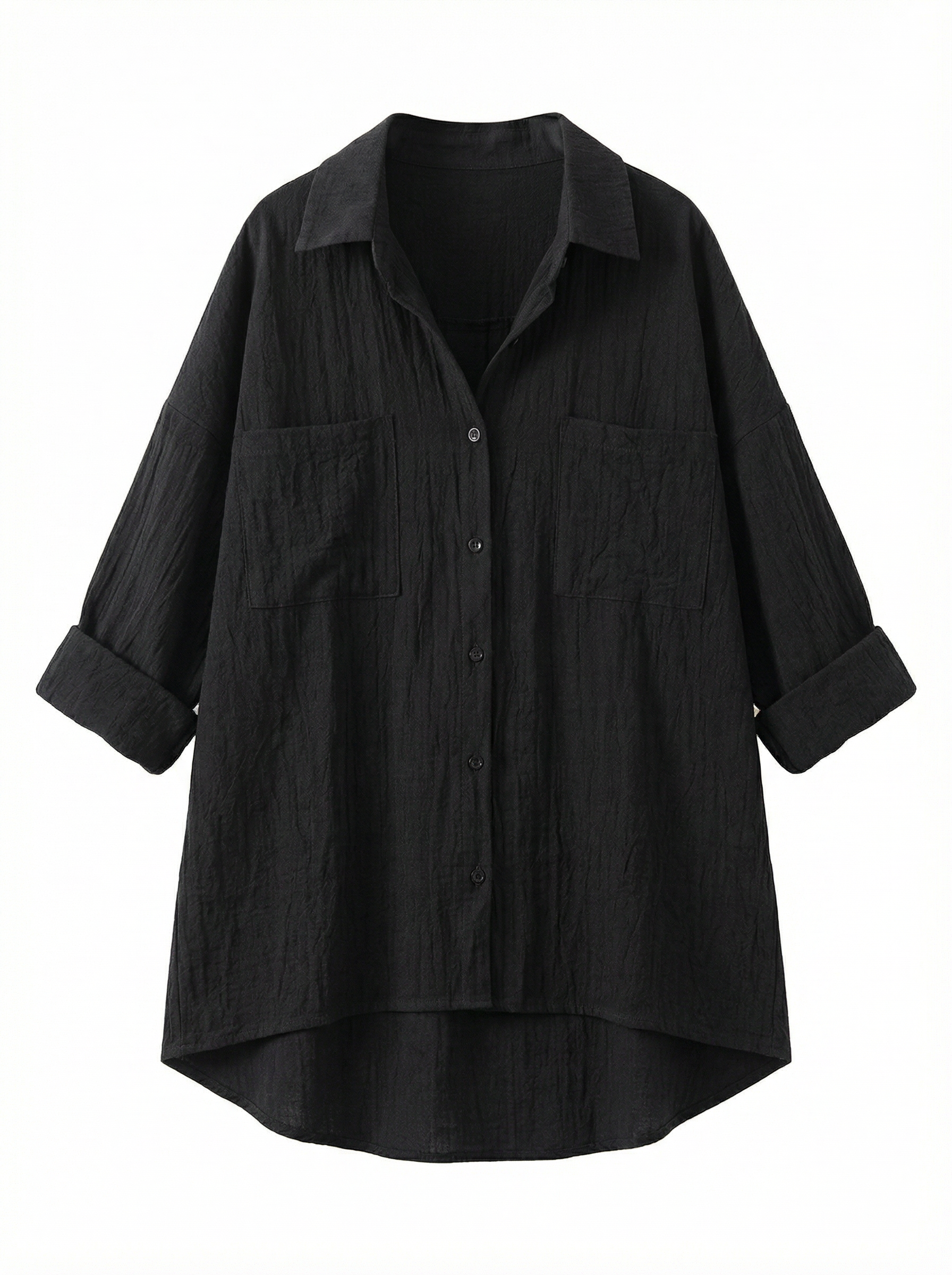 Blouse Women Front Button Closure Casual Fit