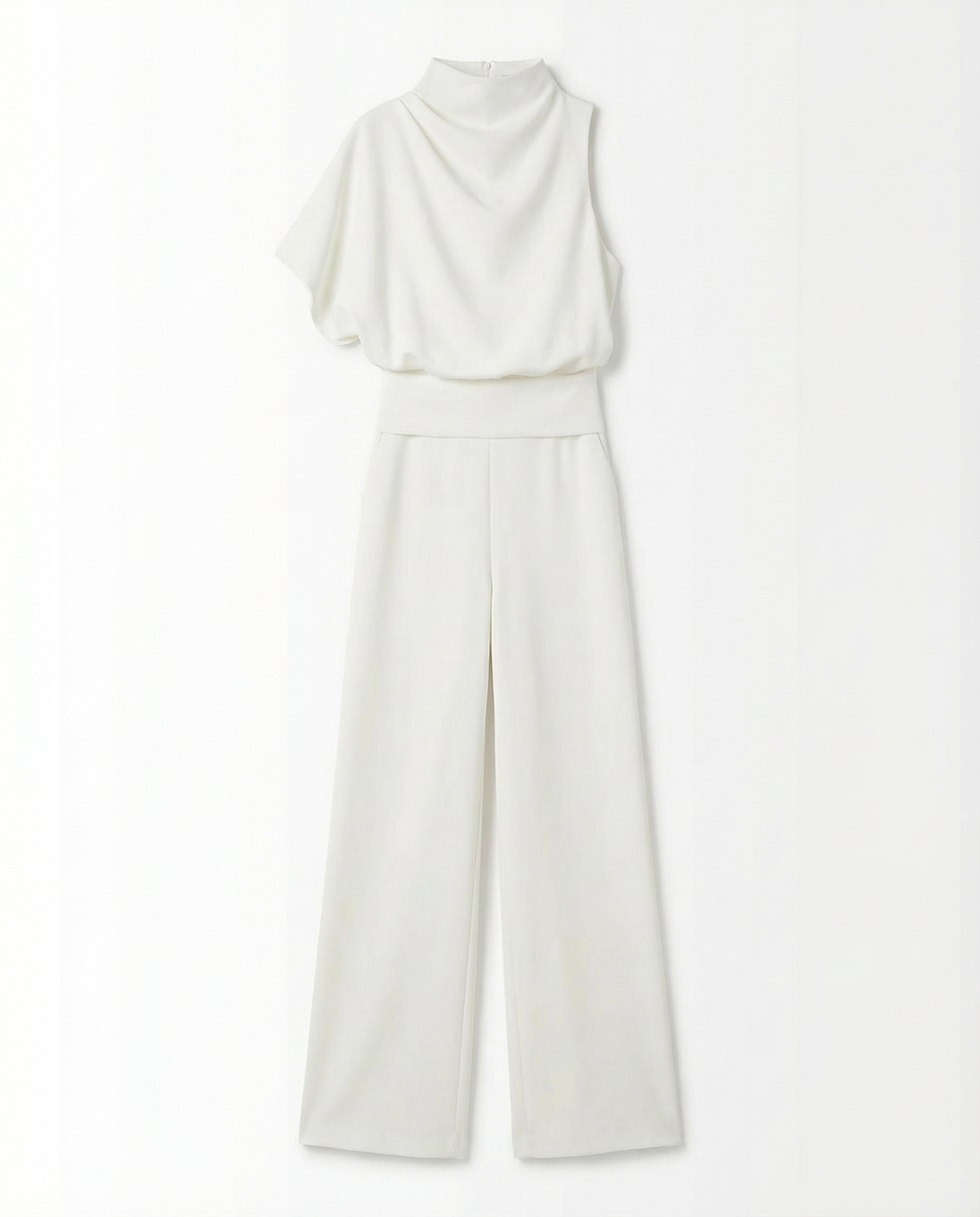 Jumpsuit Women Halter Neck Sleeveless Elegant Wide Leg