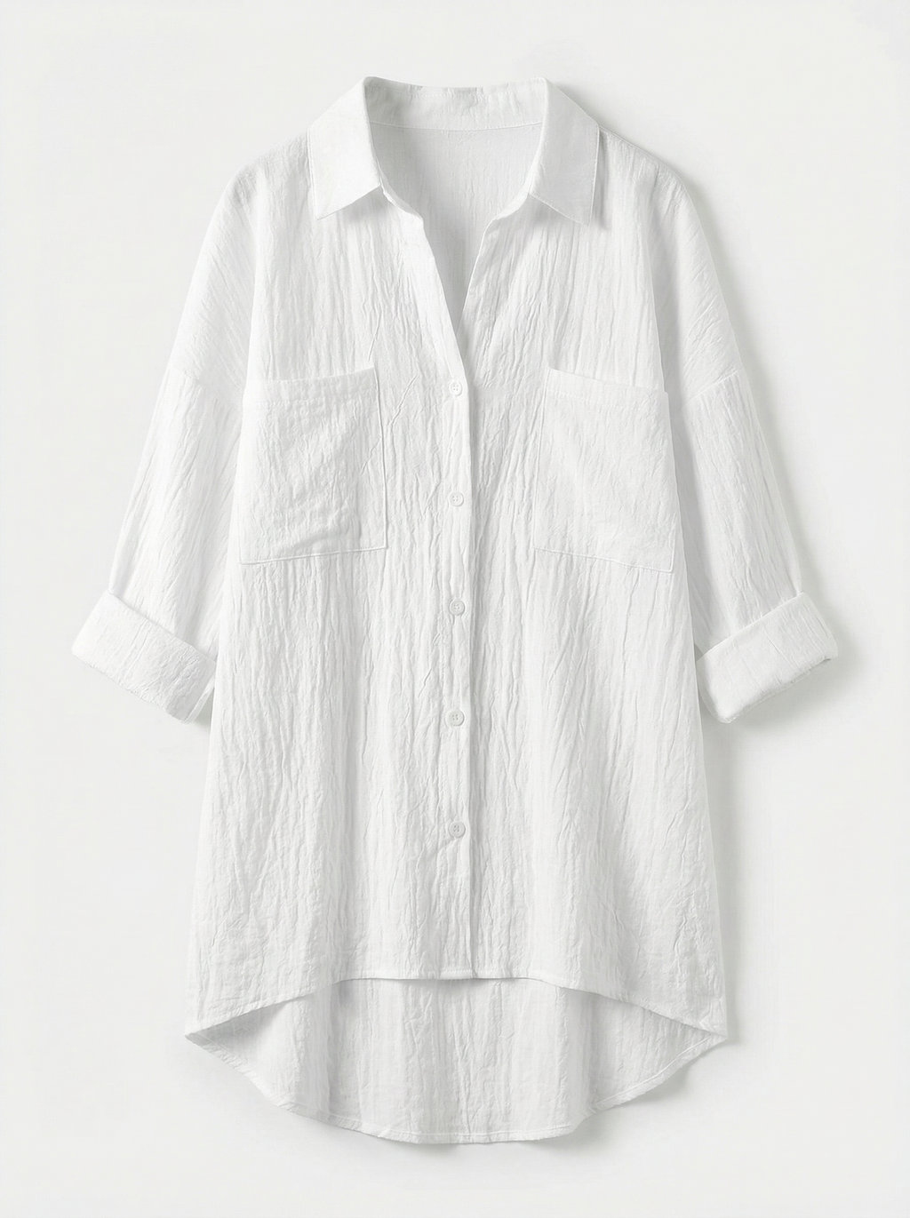 Blouse Women Front Button Closure Casual Fit
