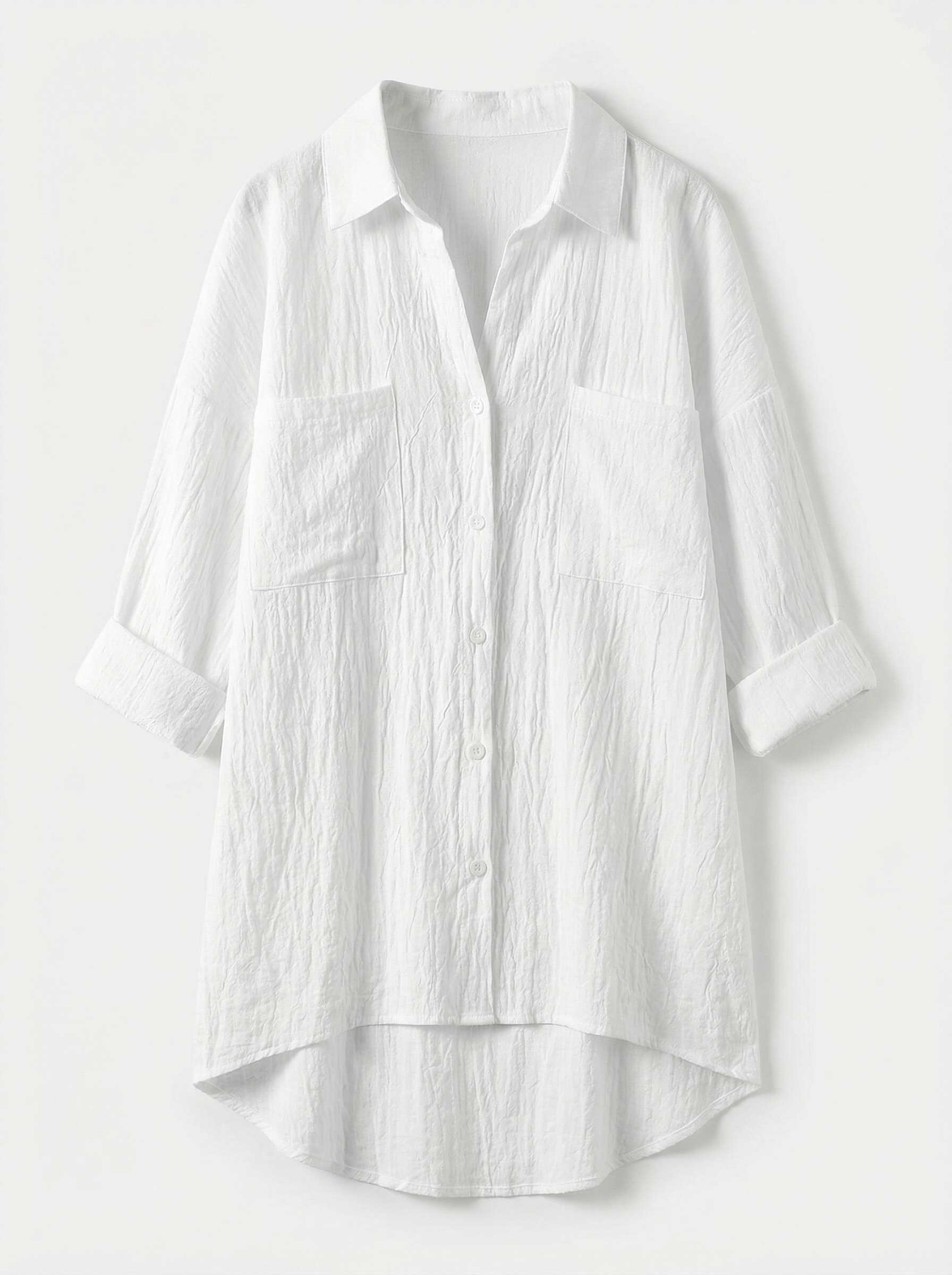 Blouse Women Front Button Closure Casual Fit