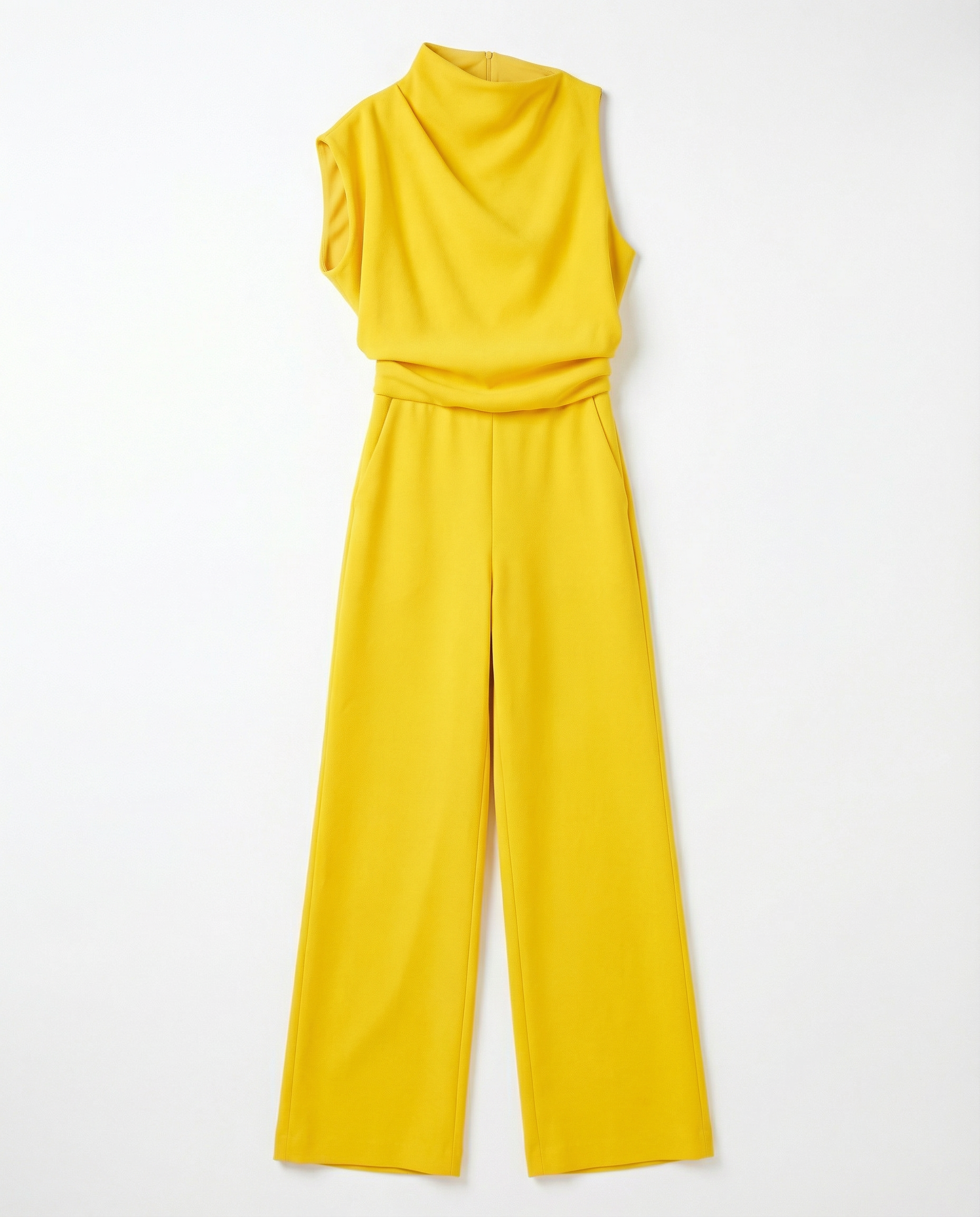Jumpsuit Women Halter Neck Sleeveless Elegant Wide Leg