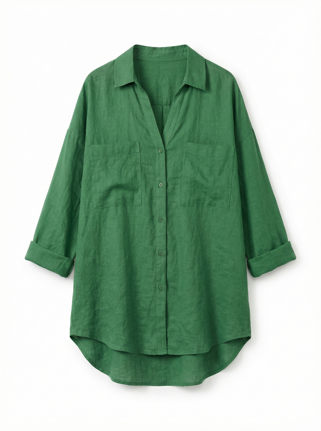 Blouse Women Front Button Closure Casual Fit