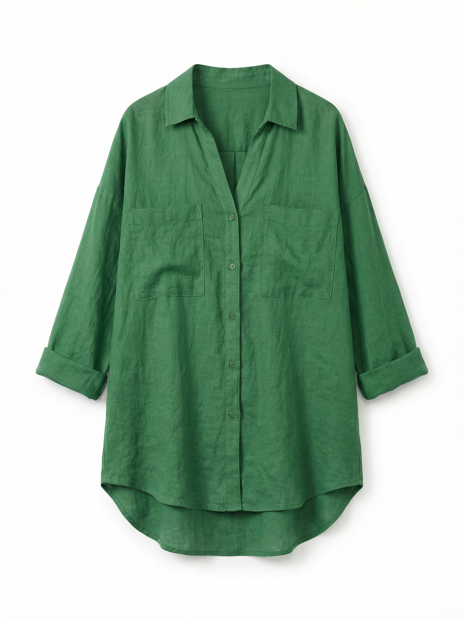 Blouse Women Front Button Closure Casual Fit