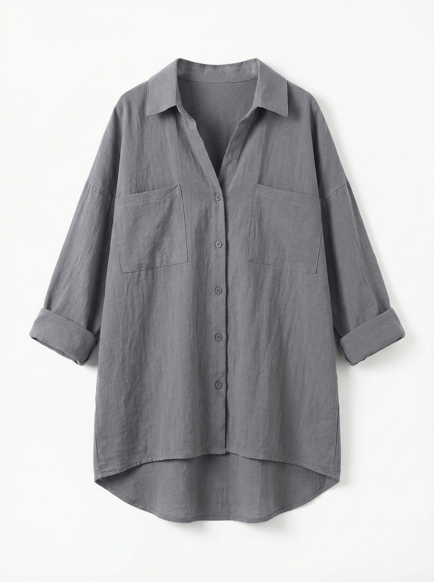 Blouse Women Front Button Closure Casual Fit