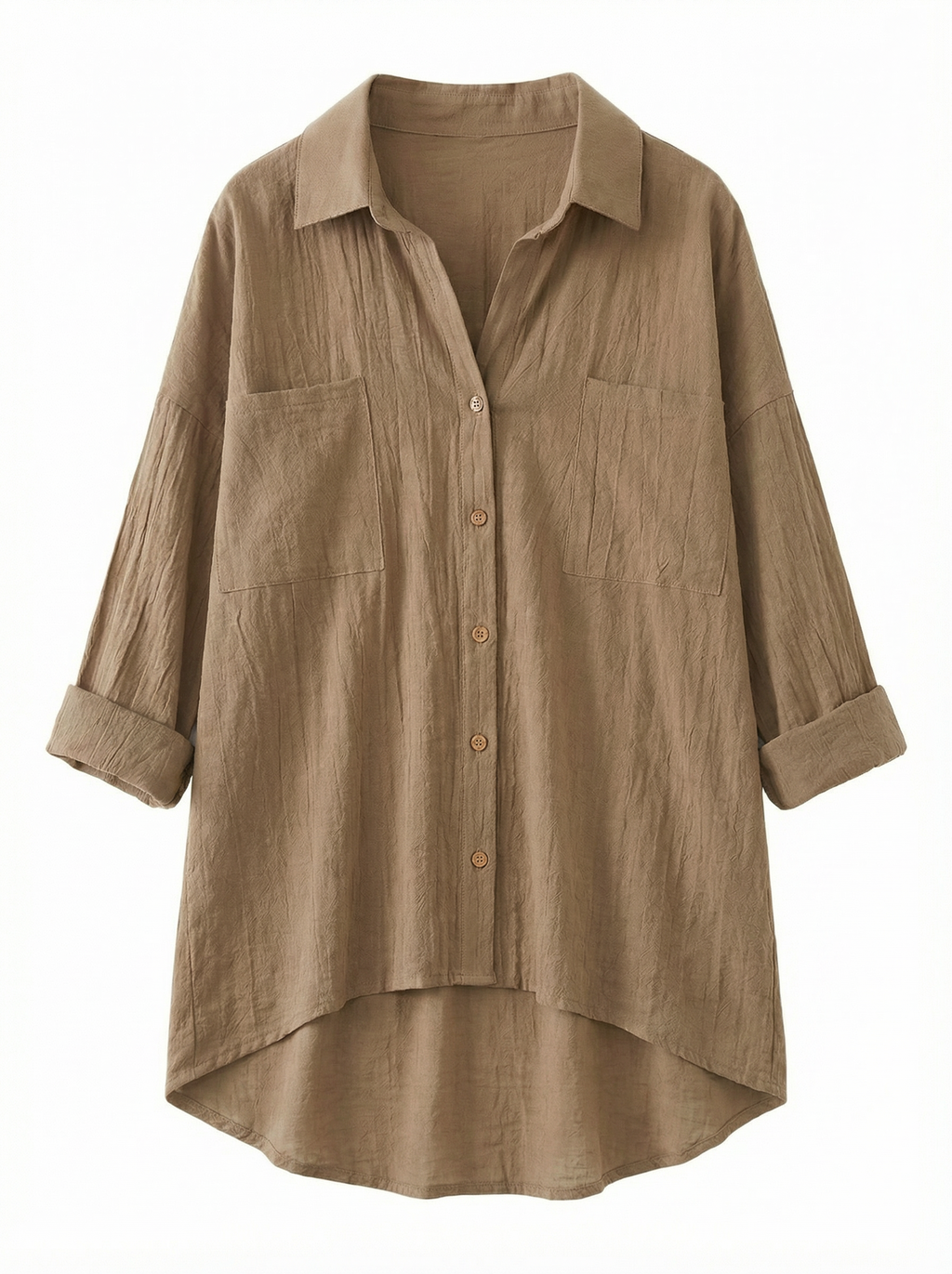 Blouse Women Front Button Closure Casual Fit