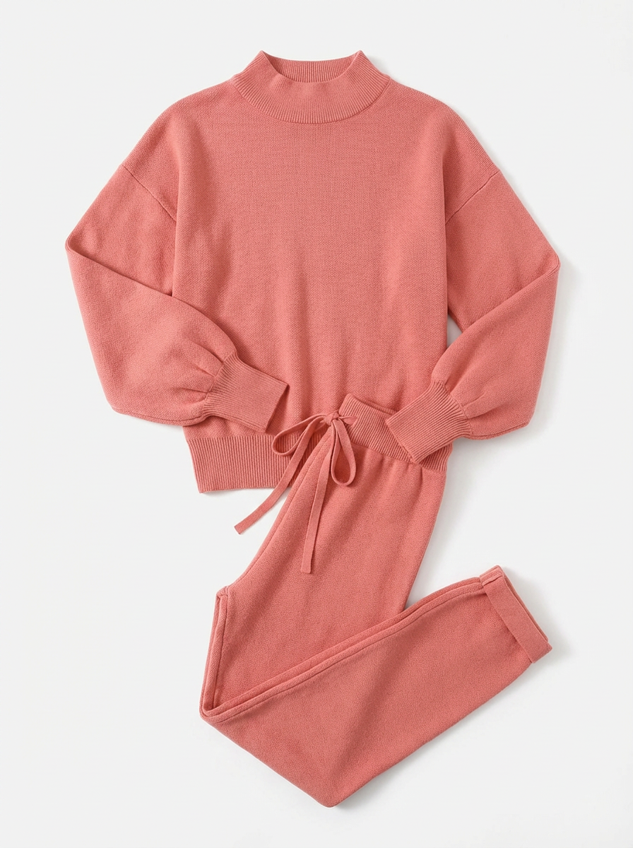 Tracksuit Women 2-Piece Set Relaxed Fit Balloon Sleeves