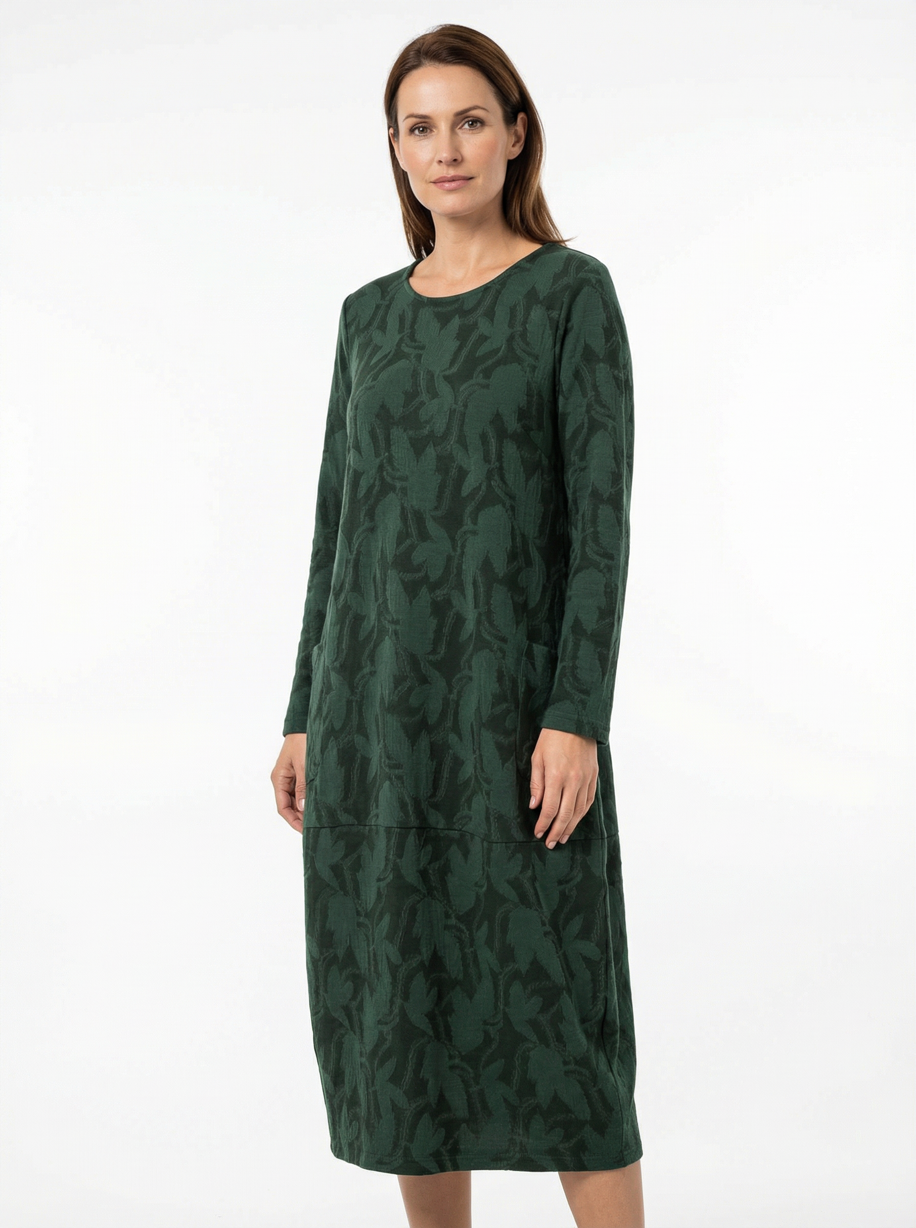 Women’s Classic Winter Dress with Full Sleeves & Relaxed Cut