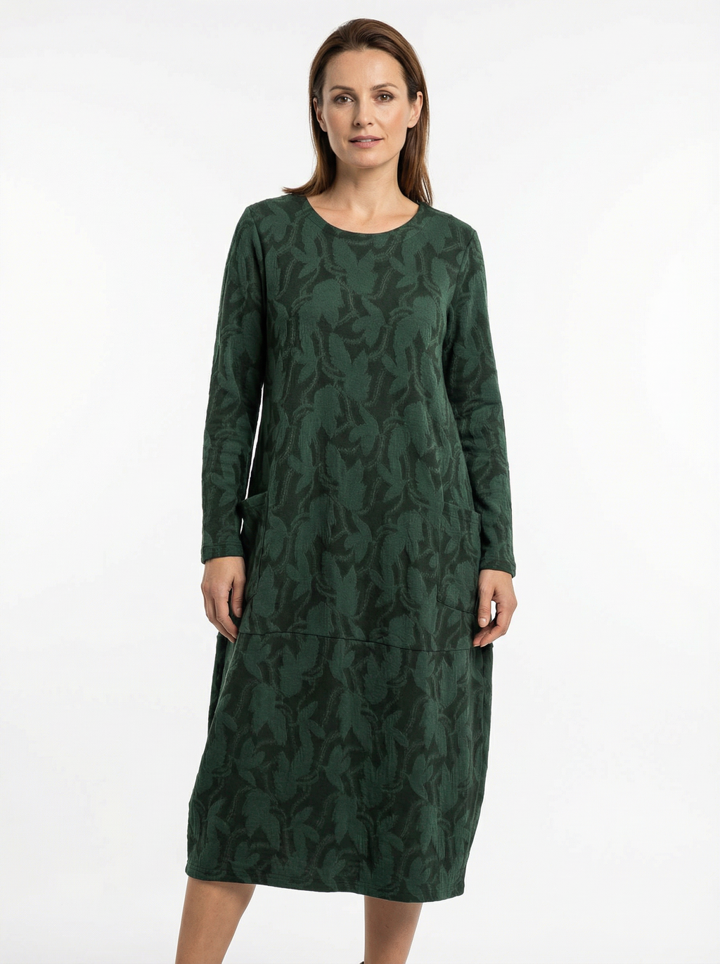 Women’s Classic Winter Dress with Full Sleeves & Relaxed Cut