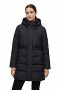 Winter Jacket Women Long Single-Breasted Padded Outerwear