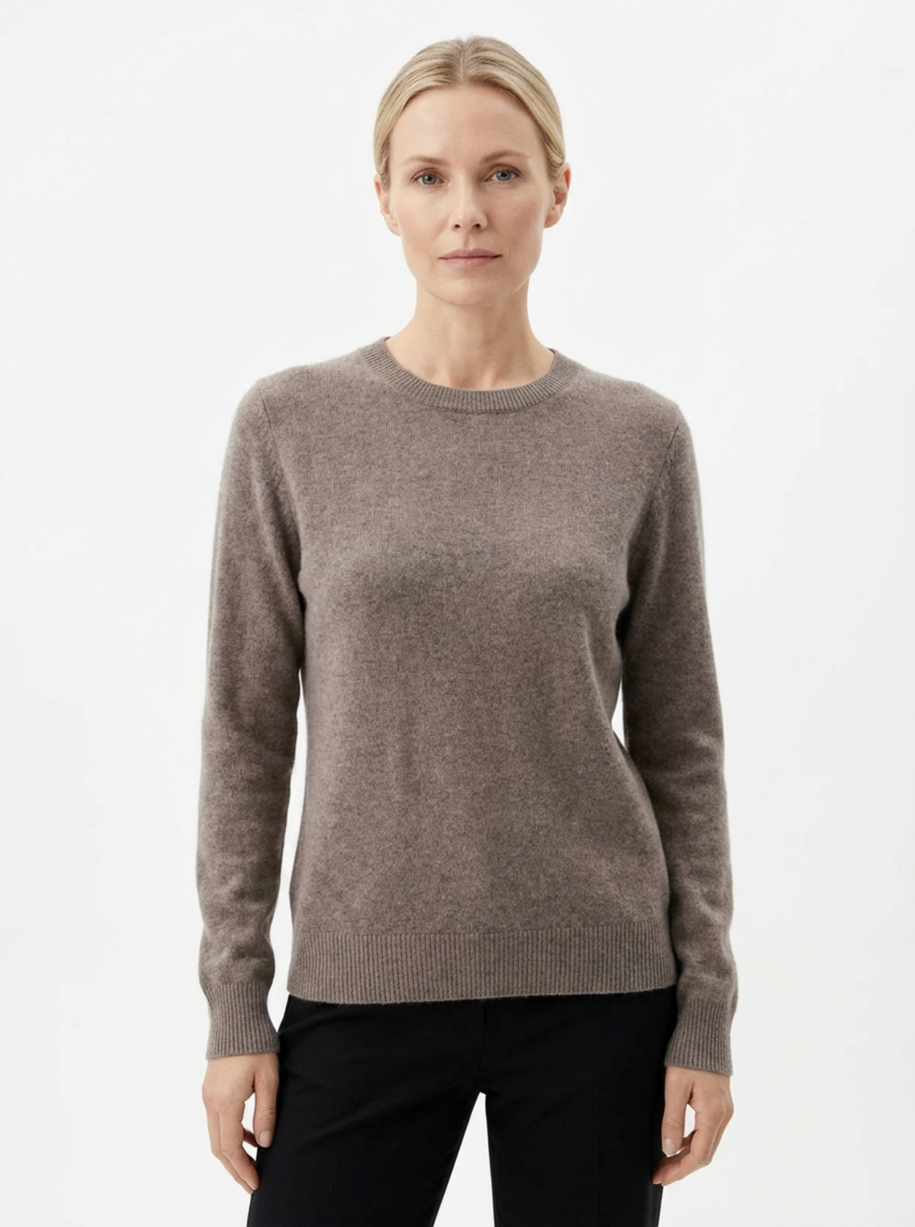 Classic Round‑Neck Sweater Women Regular Fit