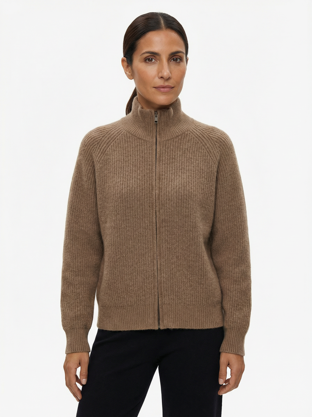 Cardigan Women Full-Zip Front Tailored Silhouette