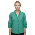 Blouse for Women with Elegant Ruches & Relaxed Cut