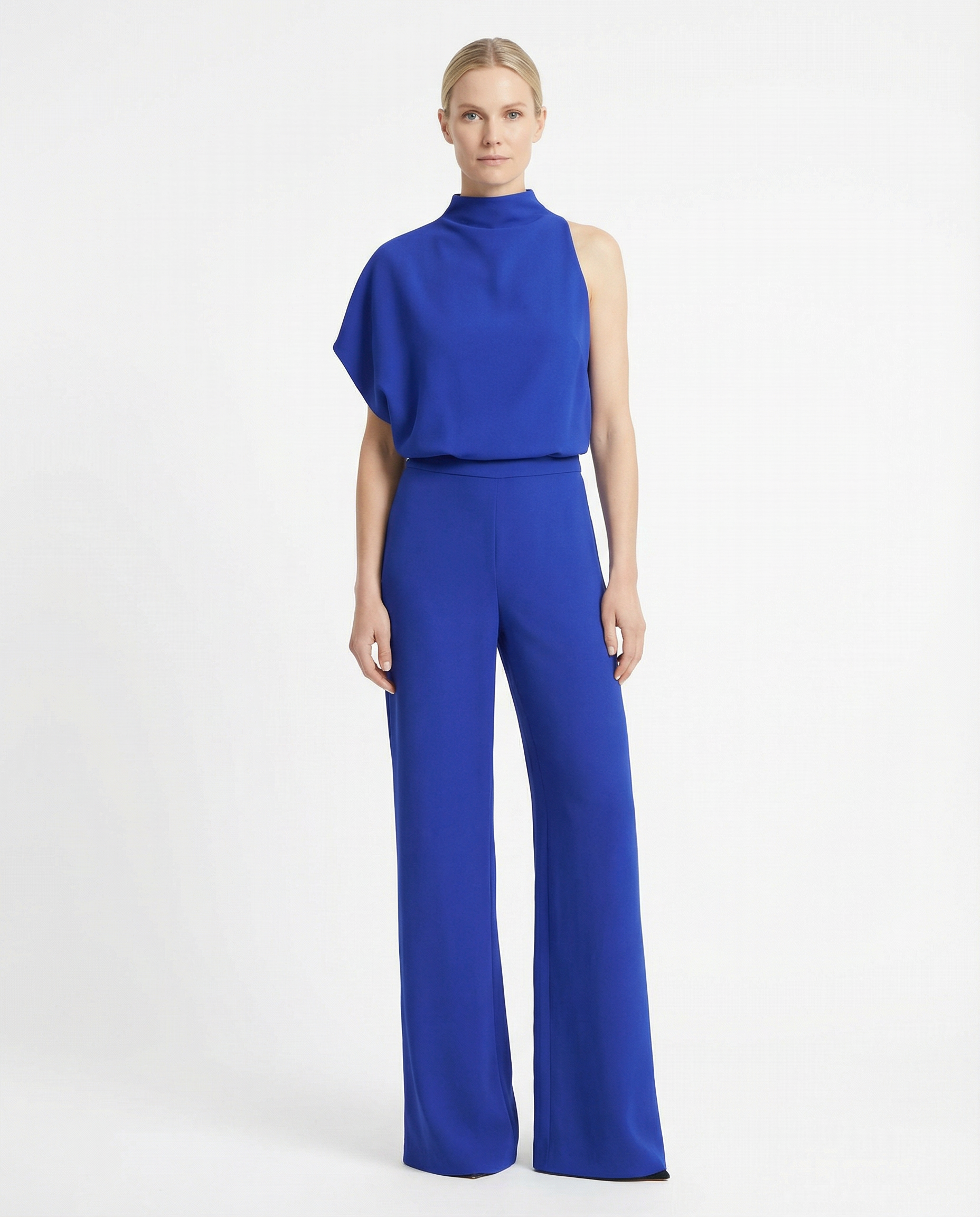 Jumpsuit Women Halter Neck Sleeveless Elegant Wide Leg