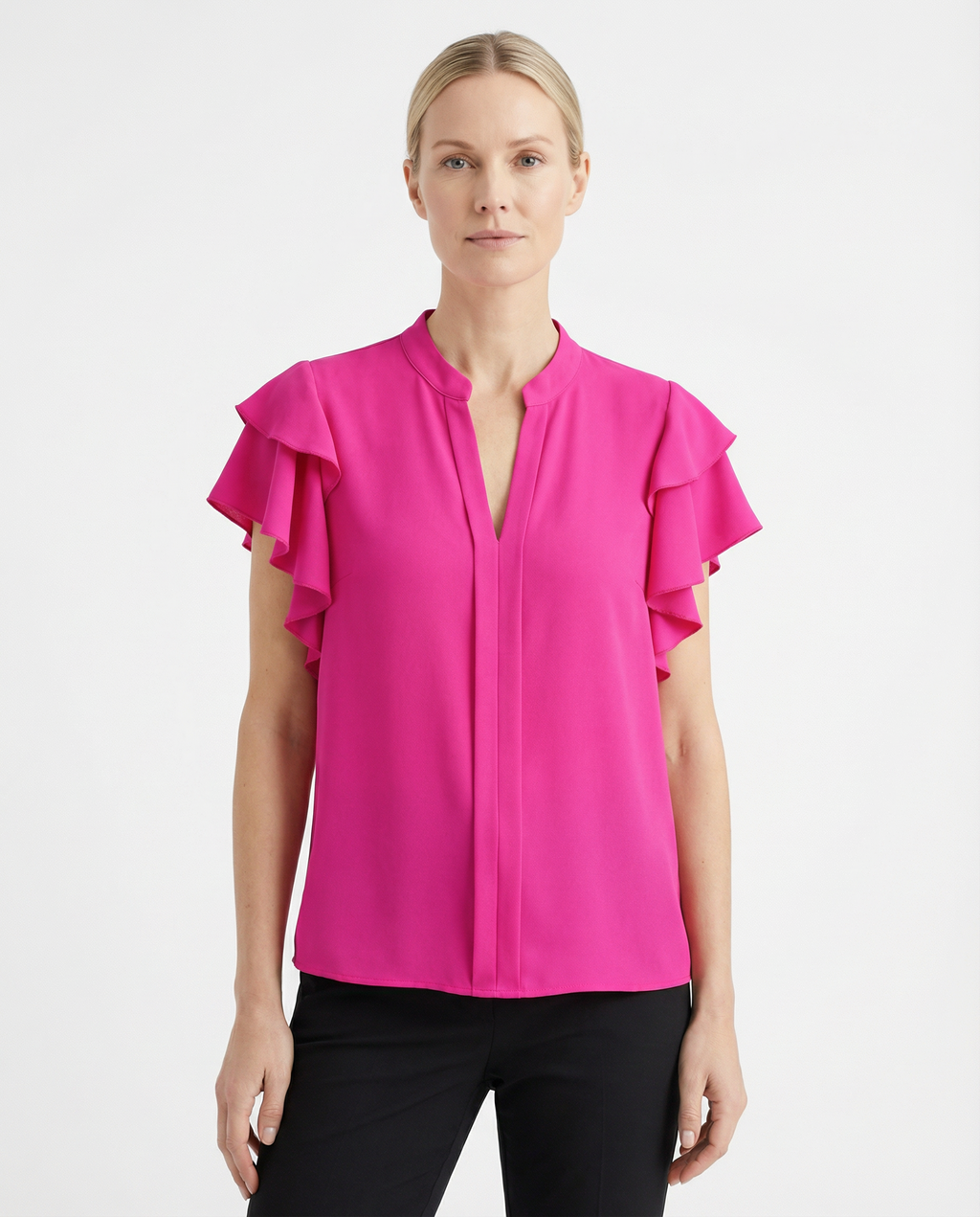 Blouse Women Sleeveless Refined Cut Everyday Style