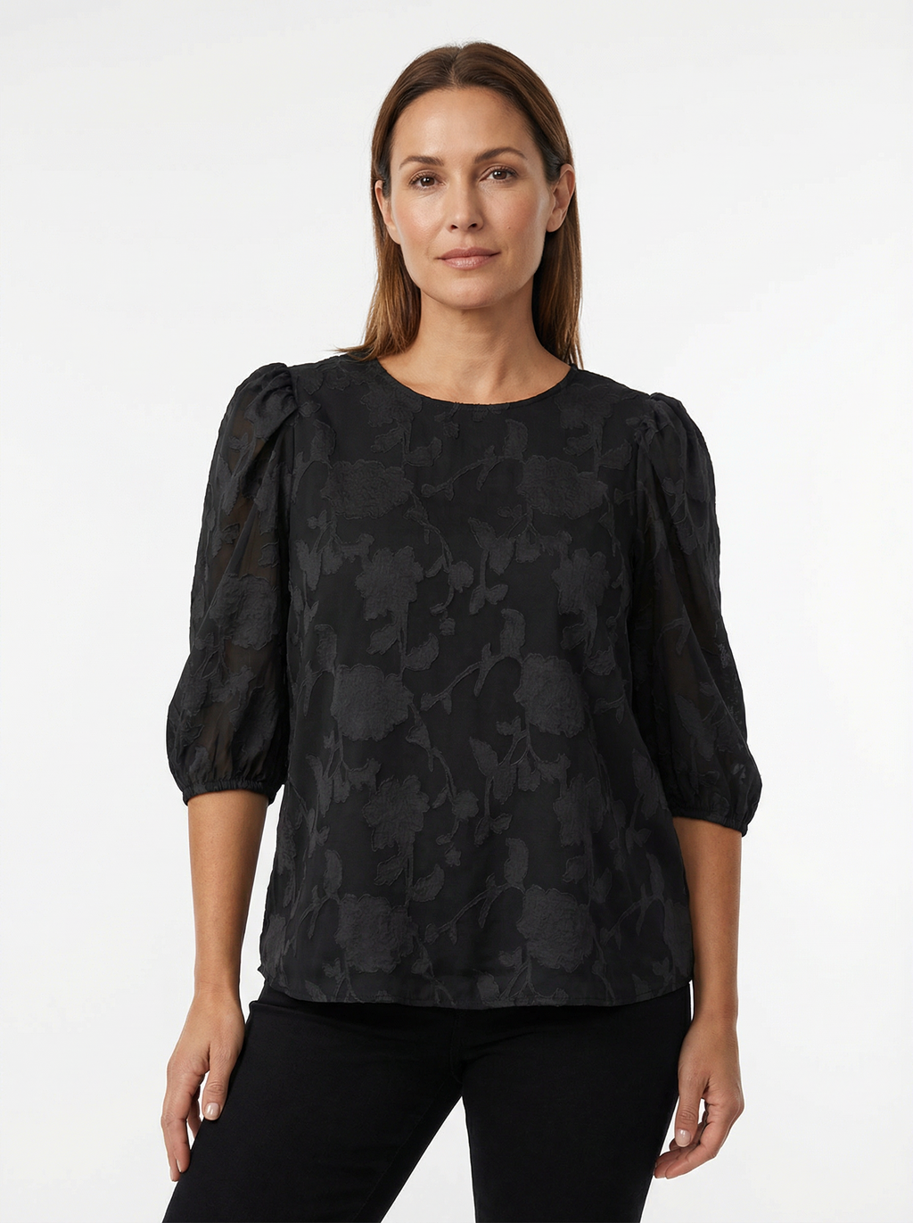 Top Women Sleeveless Floral Pattern Relaxed Silhouette