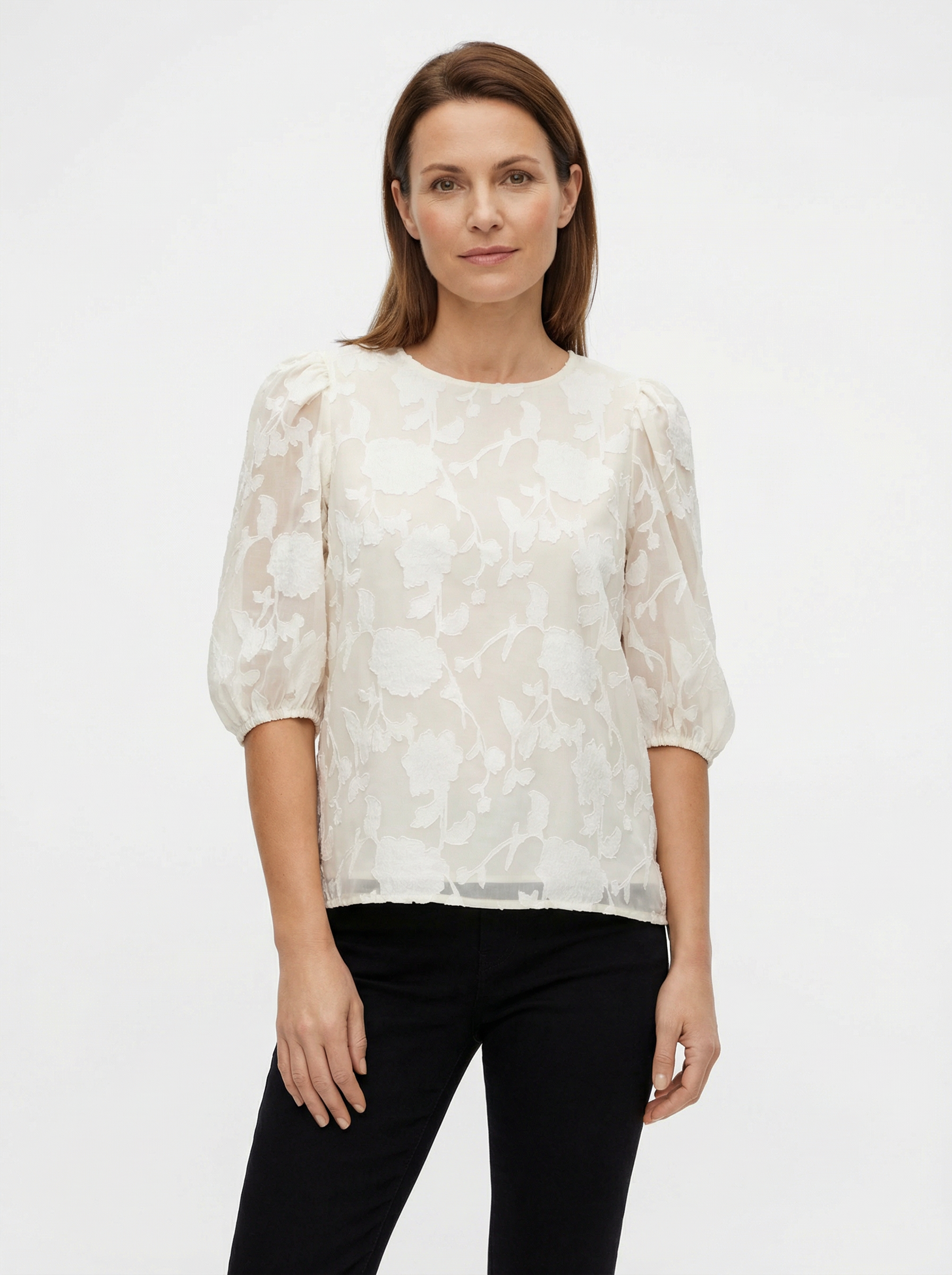 Top Women Sleeveless Floral Pattern Relaxed Silhouette