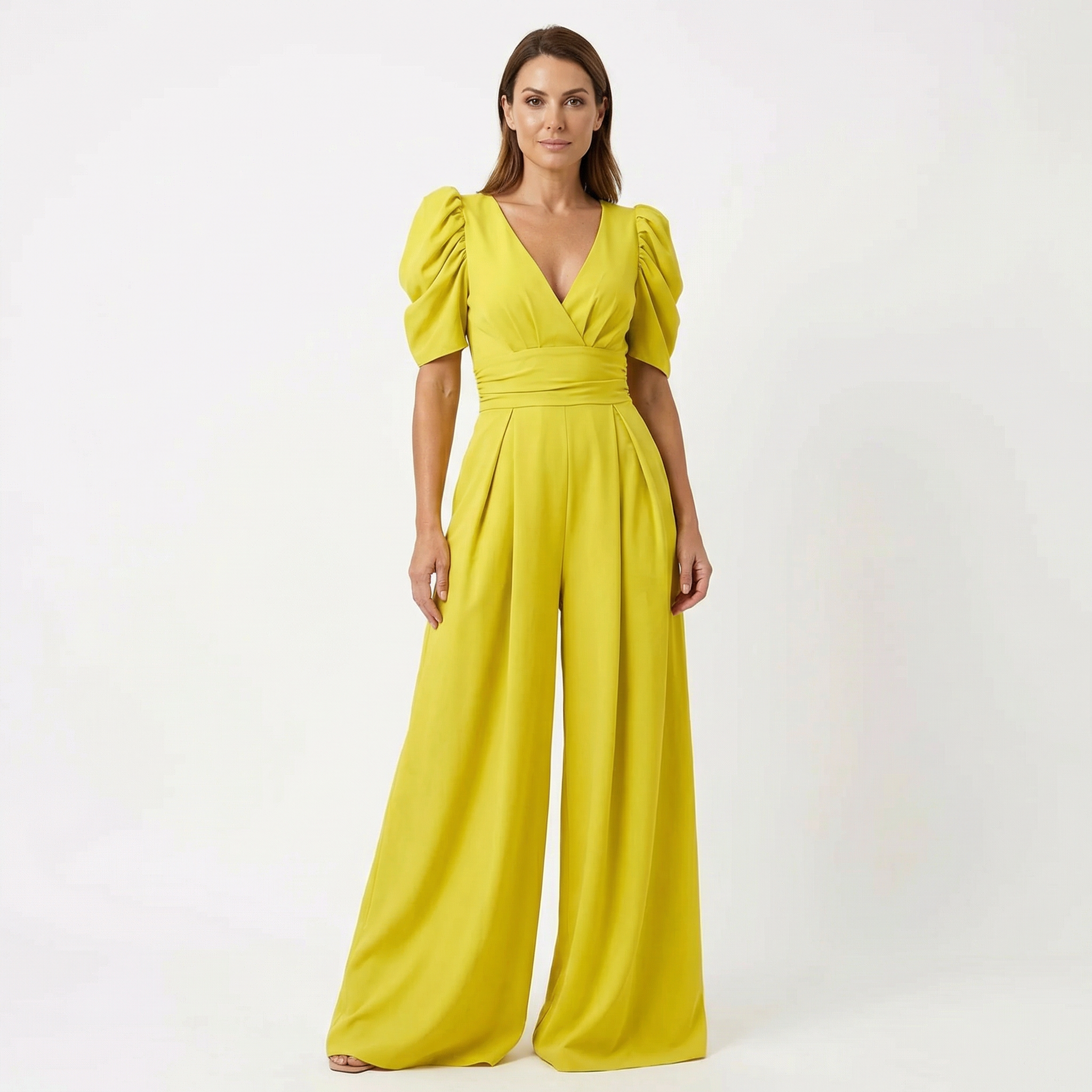 Jumpsuit Women Elegant Long Cut Tailored Design