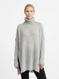 Oversized Turtleneck Sweater Women Loose Fit Hip-Length