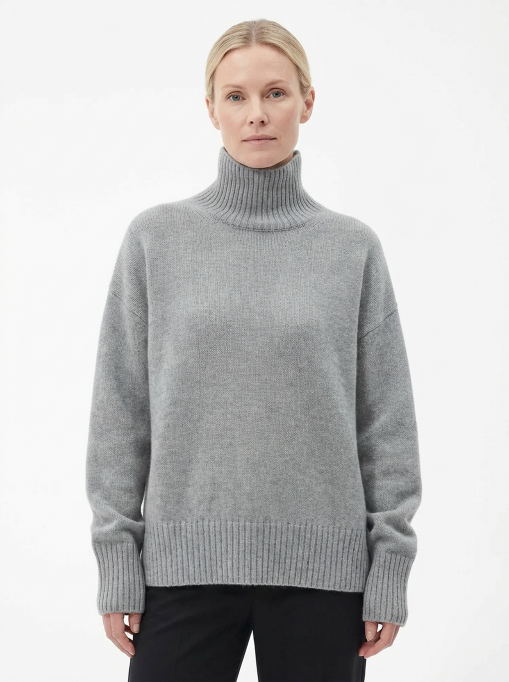Turtleneck Sweater Women Classic Fit