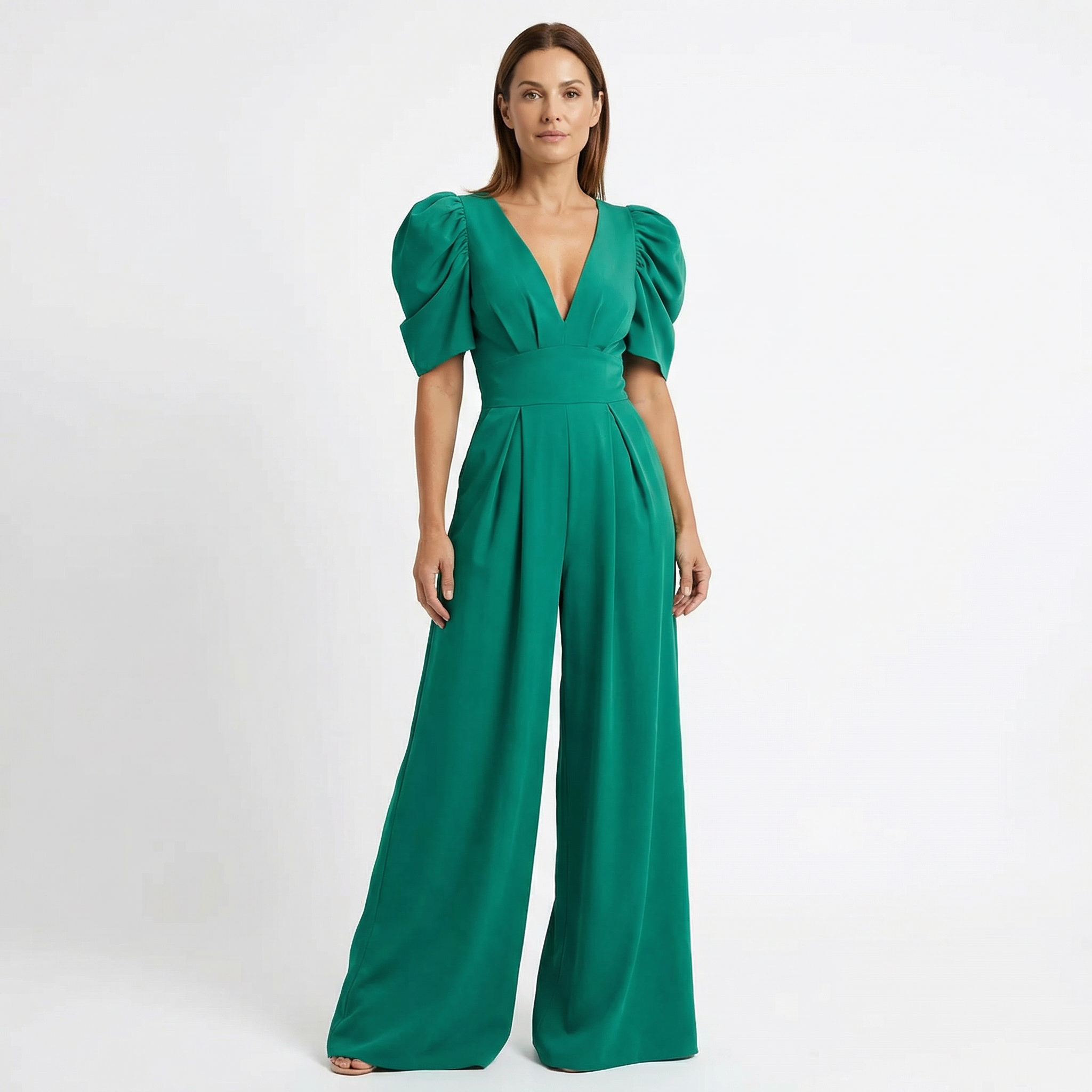 Jumpsuit Women Elegant Long Cut Tailored Design
