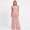 Jumpsuit Women Elegant Long Cut Tailored Design