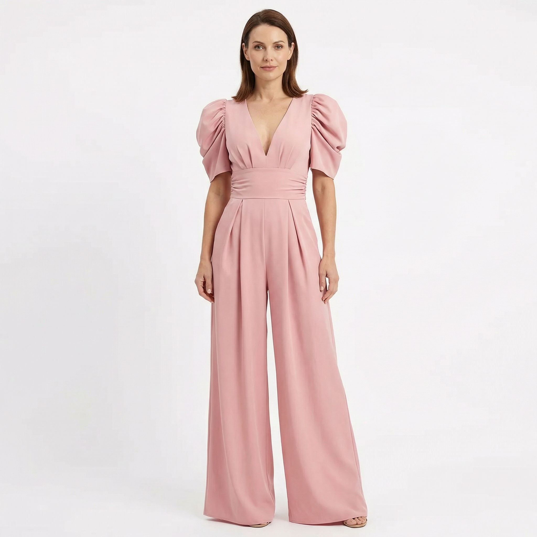 Jumpsuit Women Elegant Long Cut Tailored Design