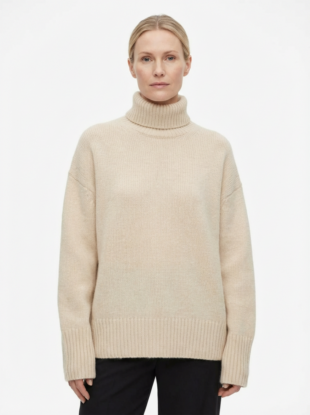 Turtleneck Sweater Women Classic Fit