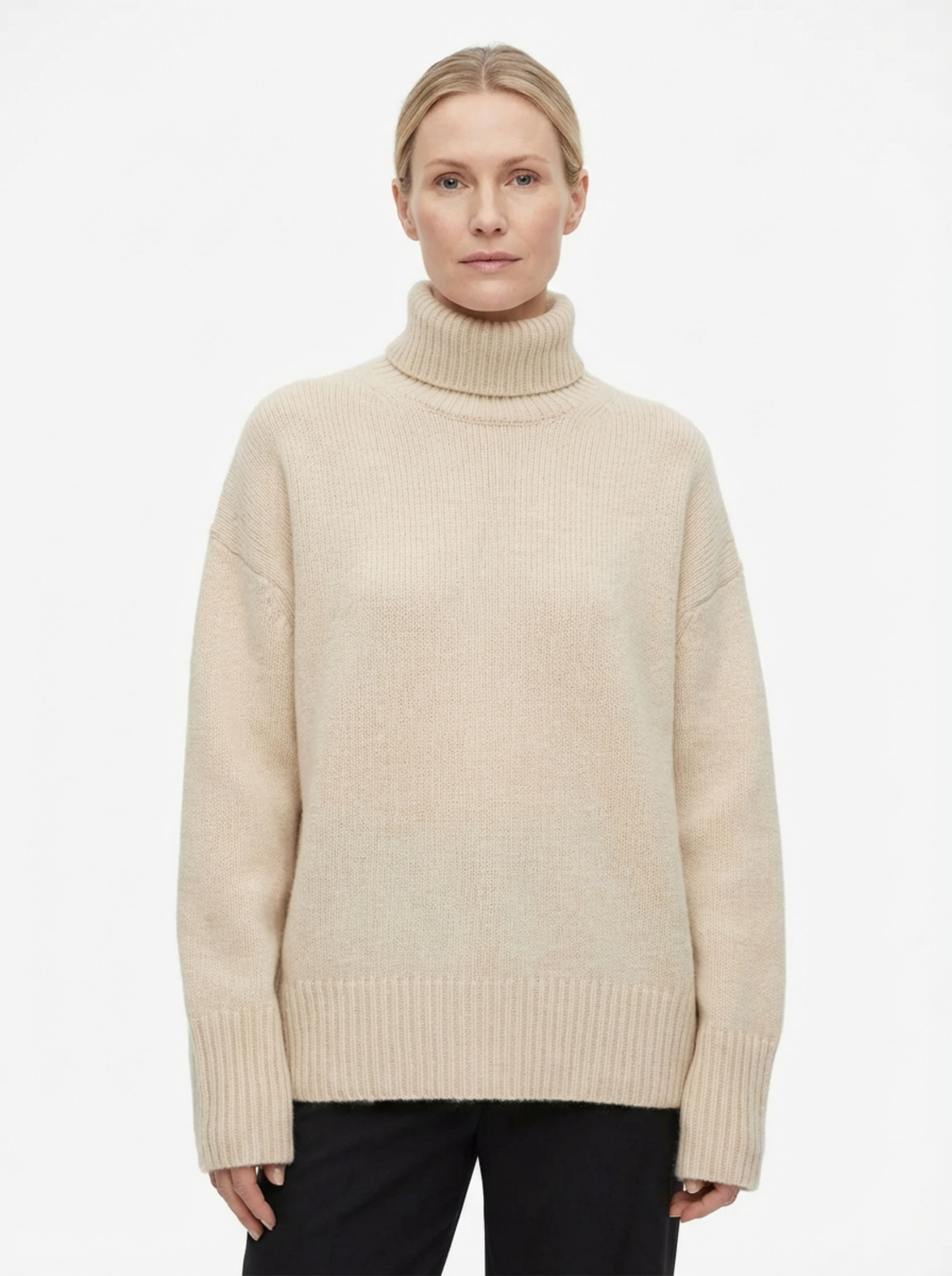 Turtleneck Sweater Women Classic Fit