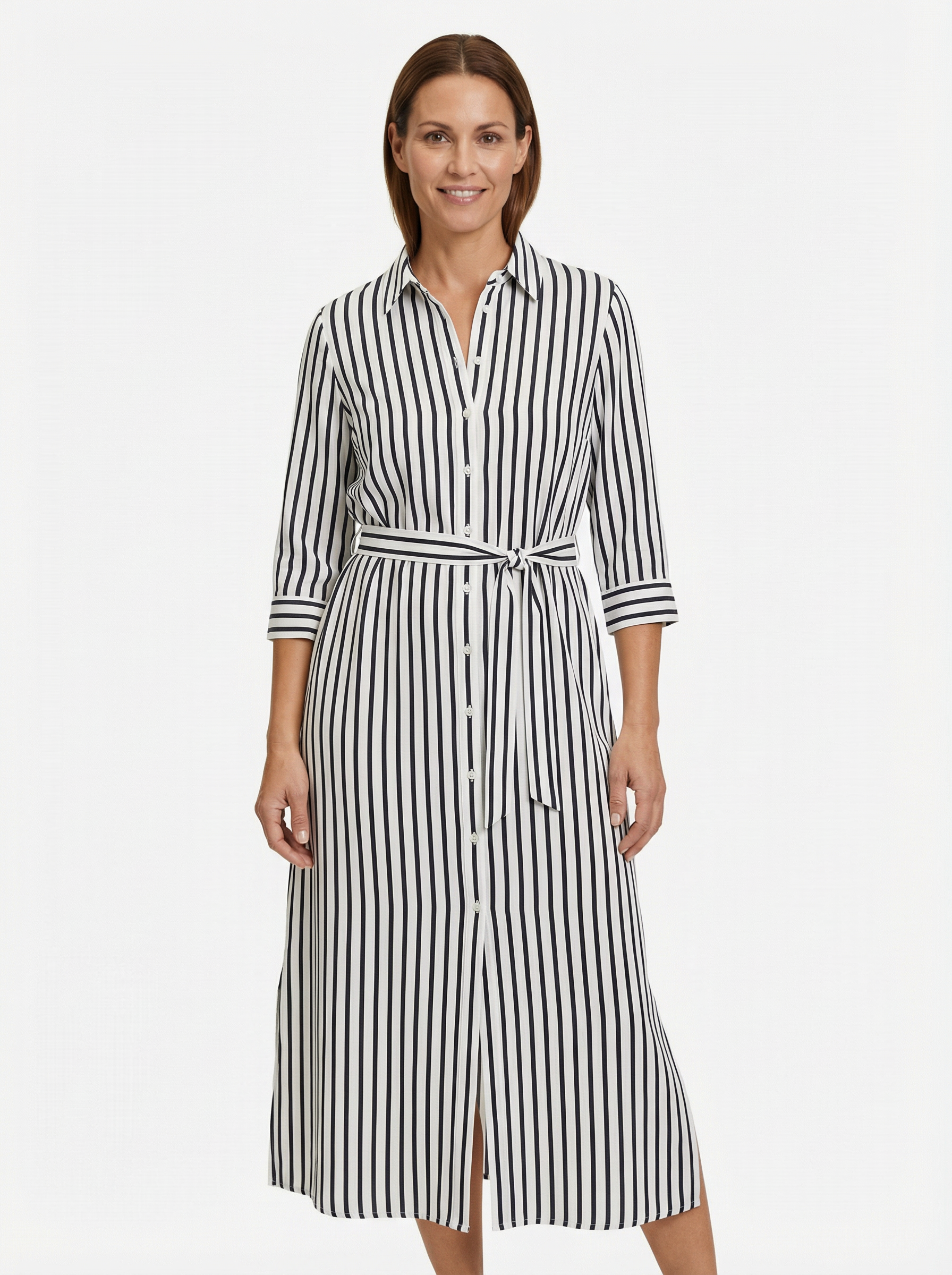 Dress Women Maxi Loose Fit 3/4 Sleeve Elegant