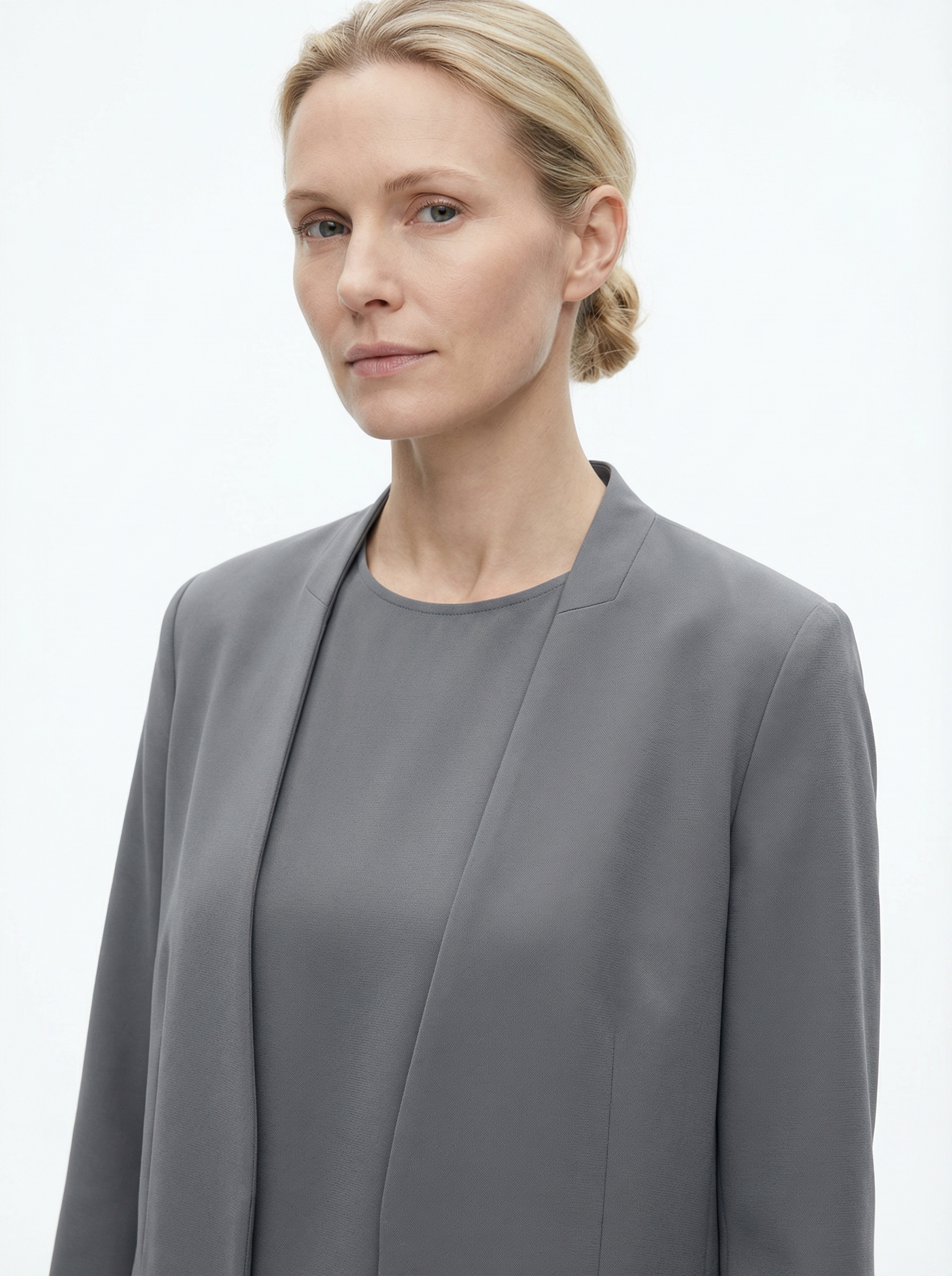 Three‑Piece Pantsuit Women Relaxed Fit Jacket Top & Trousers