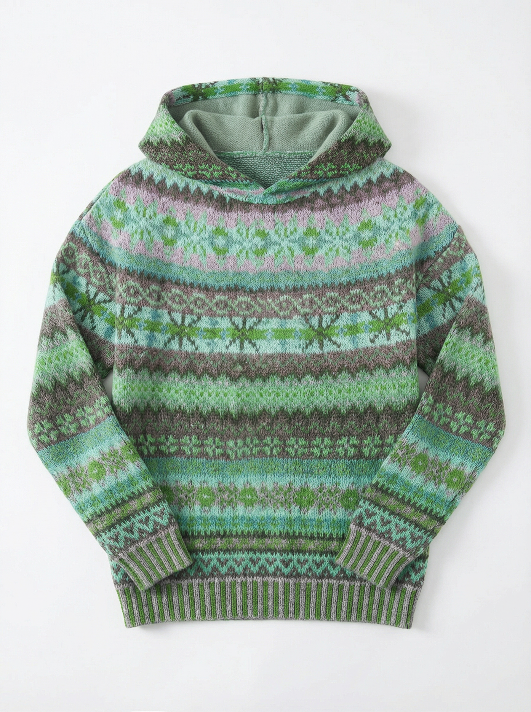 Sweater Women Norwegian Pattern Winter Relaxed Fit