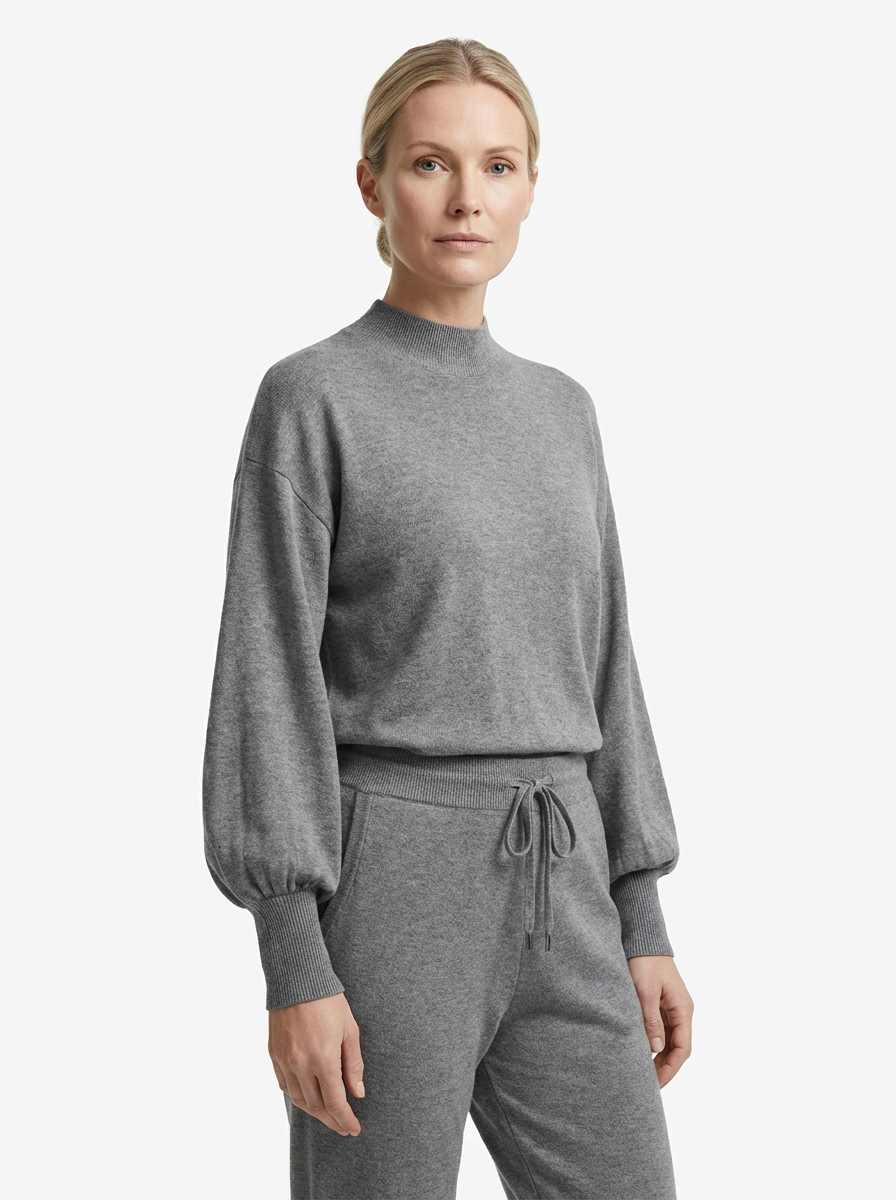 Tracksuit Women 2-Piece Set Relaxed Fit Balloon Sleeves