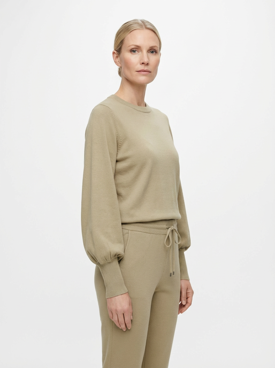 Tracksuit Women 2-Piece Set Relaxed Fit Balloon Sleeves