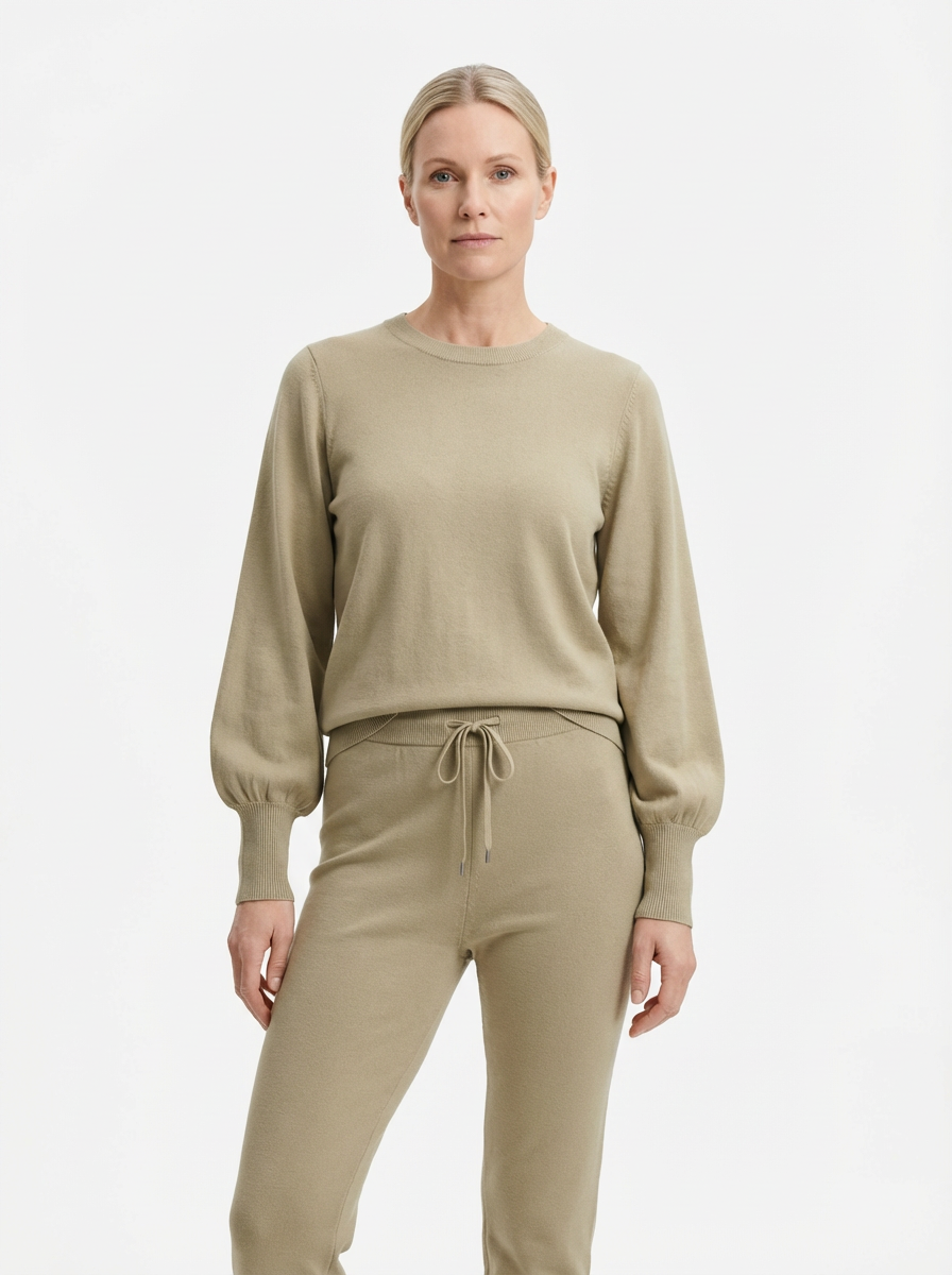 Tracksuit Women 2-Piece Set Relaxed Fit Balloon Sleeves
