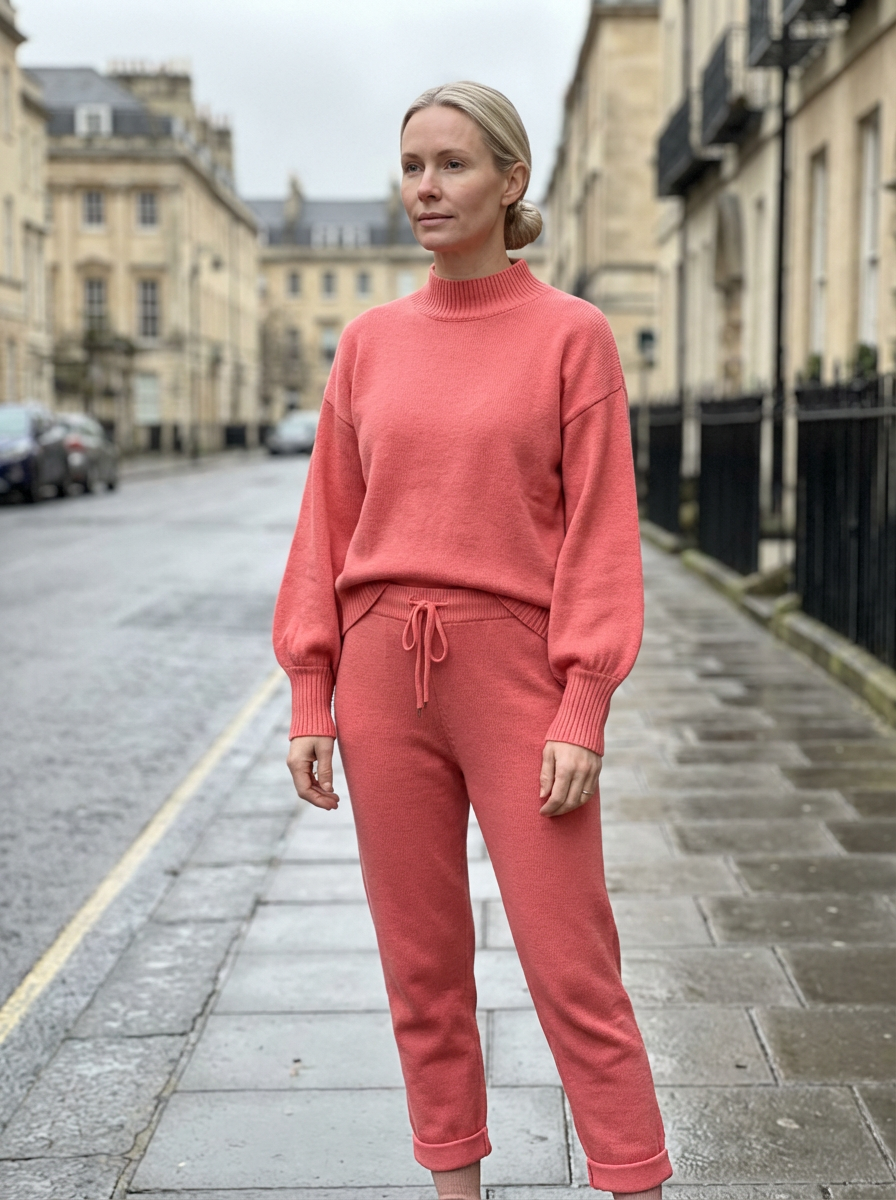 Tracksuit Women 2-Piece Set Relaxed Fit Balloon Sleeves
