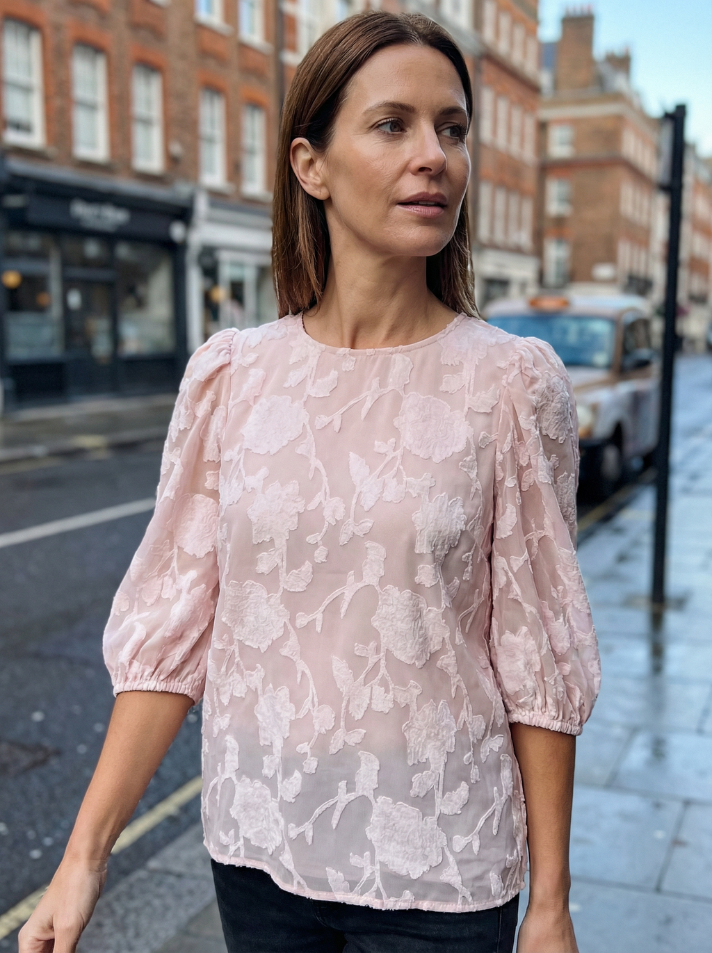 Top Women Sleeveless Floral Pattern Relaxed Silhouette