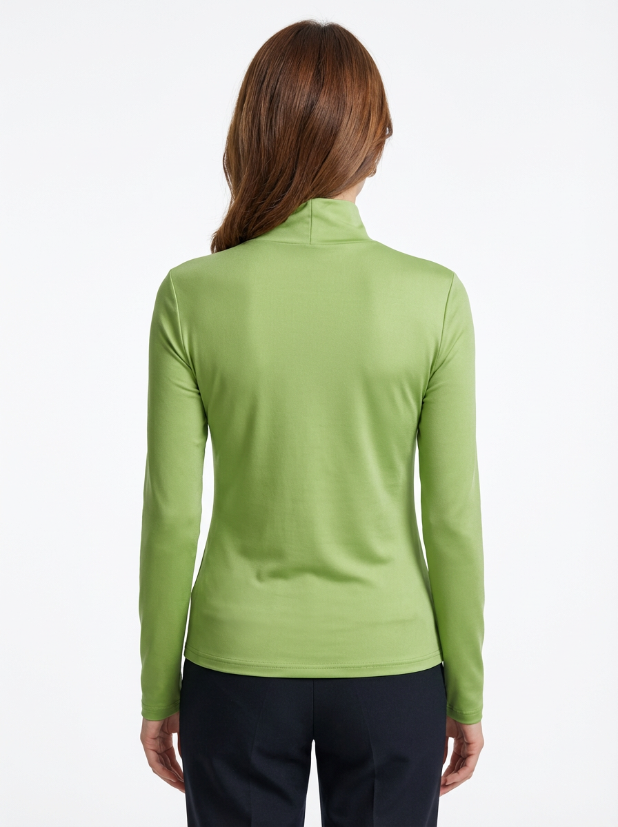 Turtleneck Sweater Women High Neck Clean Lines Relaxed Fit