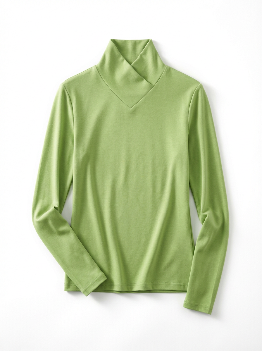 Turtleneck Sweater Women High Neck Clean Lines Relaxed Fit