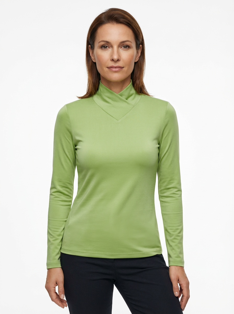 Turtleneck Sweater Women High Neck Clean Lines Relaxed Fit