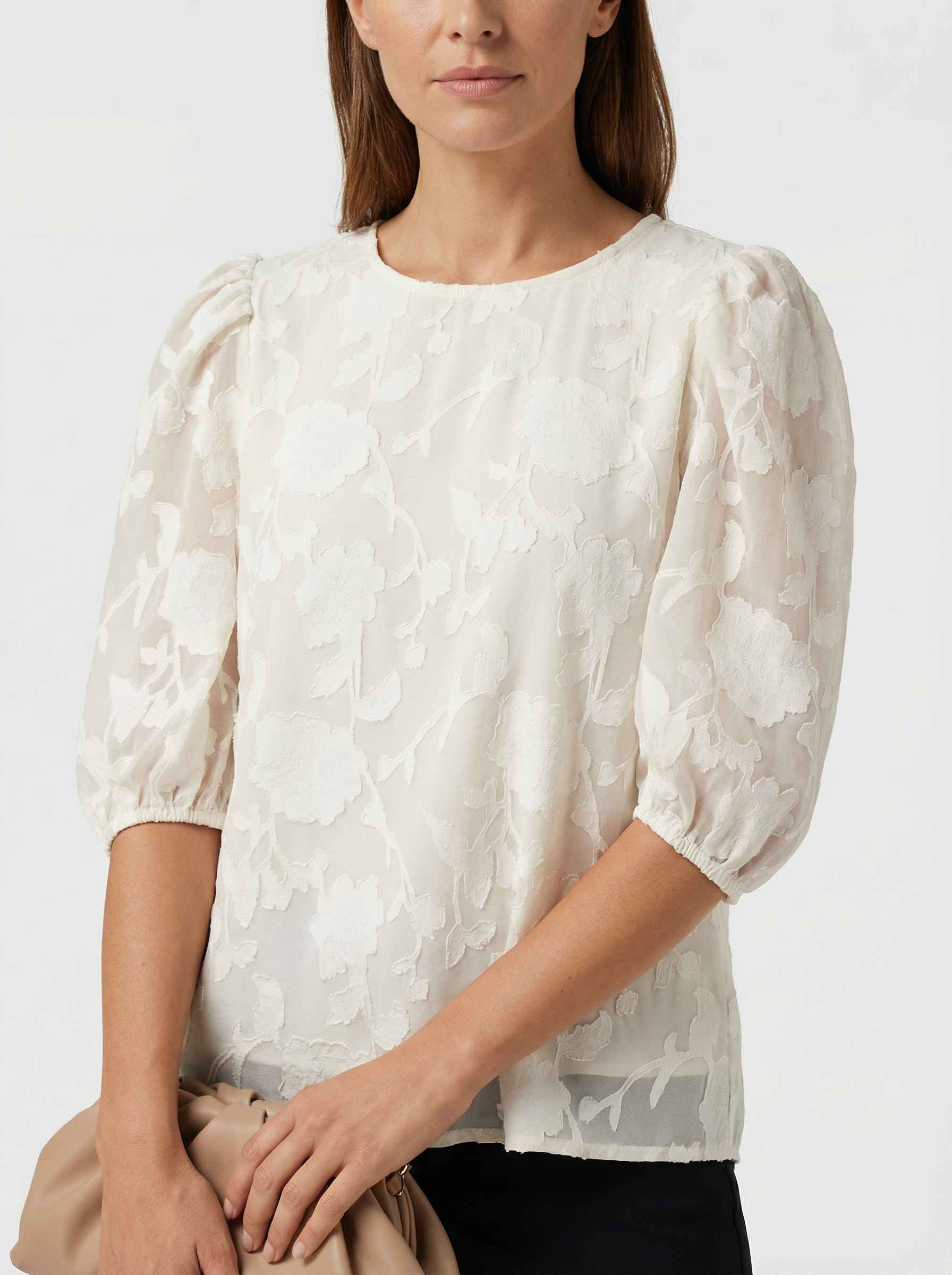 Top Women Sleeveless Floral Pattern Relaxed Silhouette