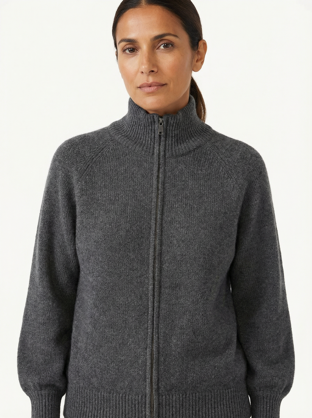 Cardigan Women Full-Zip Front Tailored Silhouette
