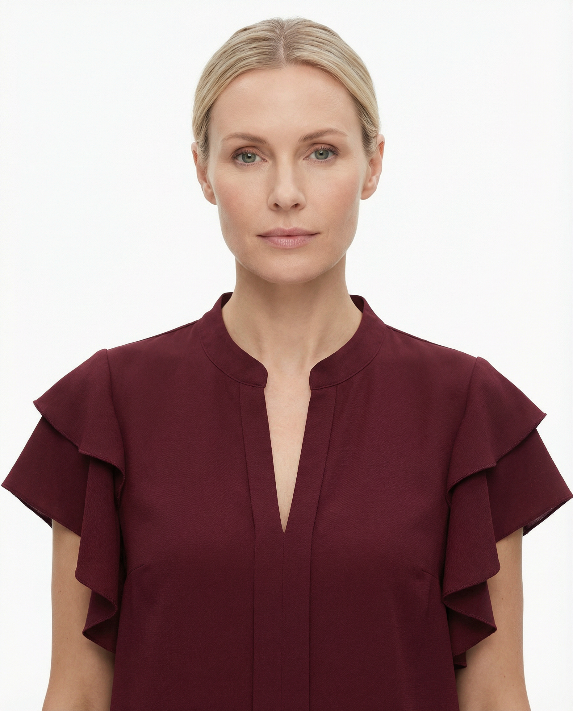 Blouse Women Sleeveless Refined Cut Everyday Style