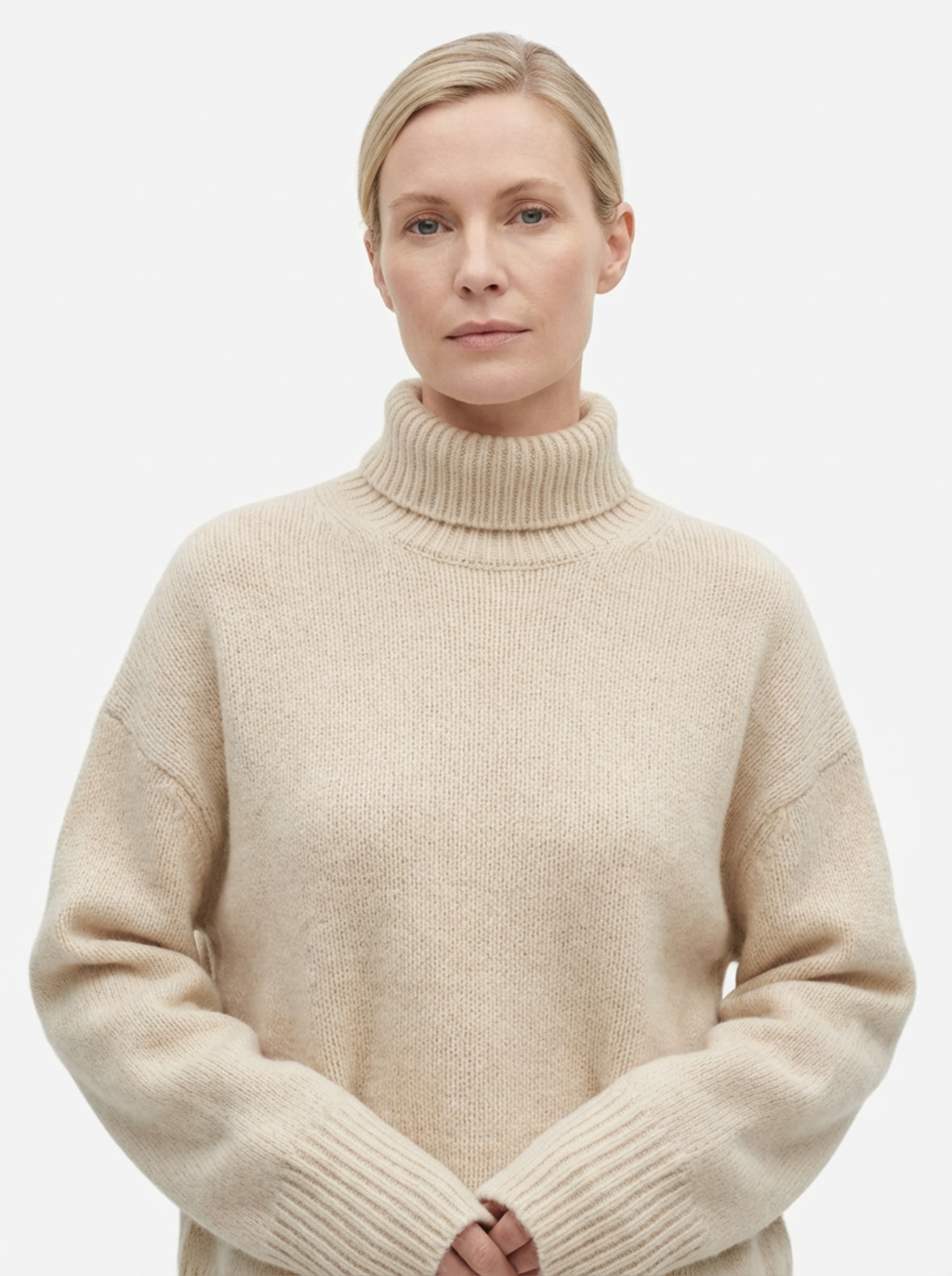 Turtleneck Sweater Women Classic Fit